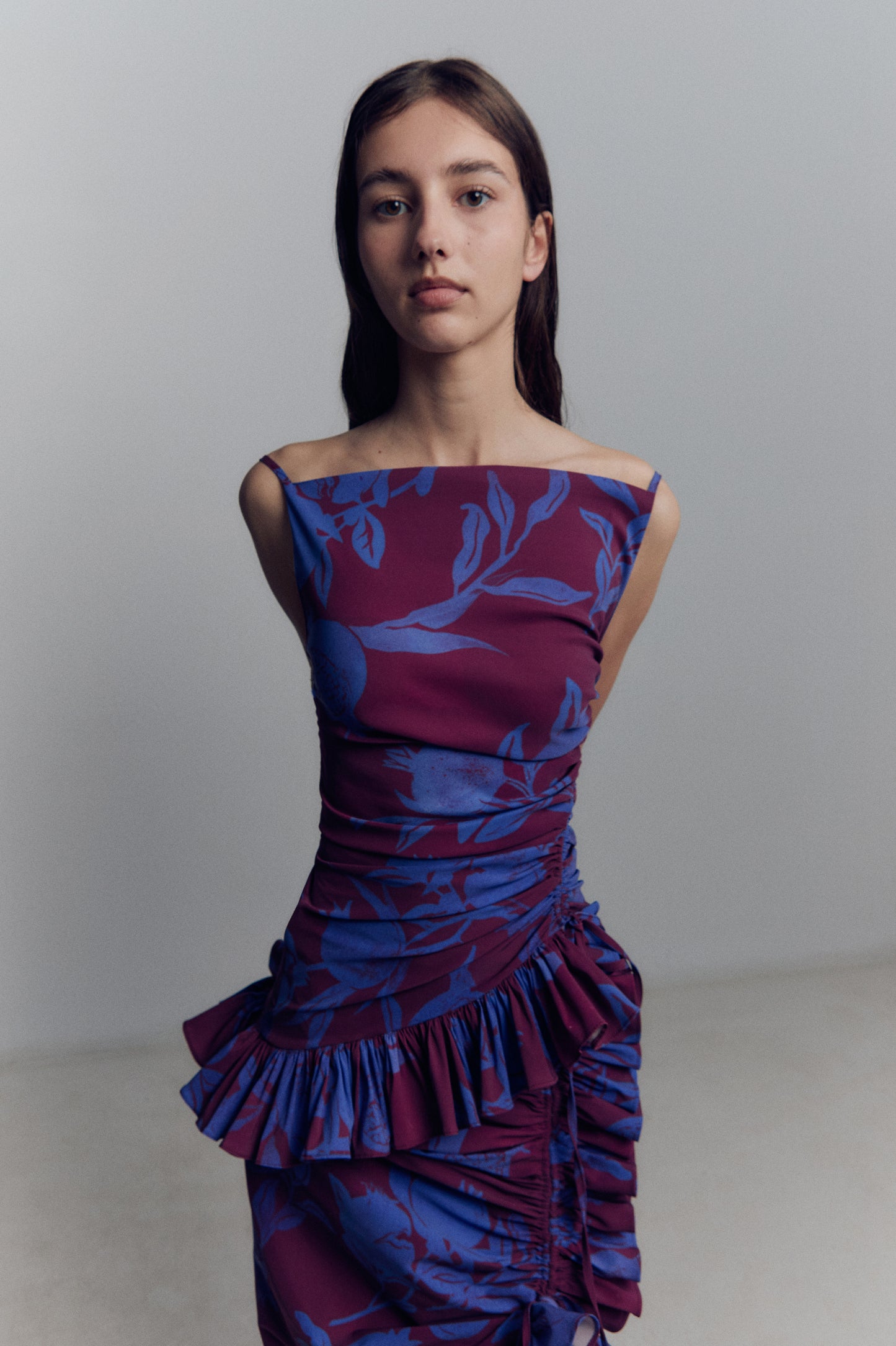 One Side Ruching Top
