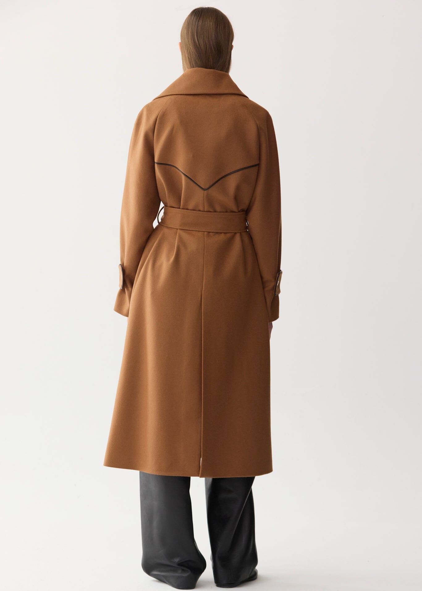 Abrigo largo envolvente cinturón Coats Miguel Marinero