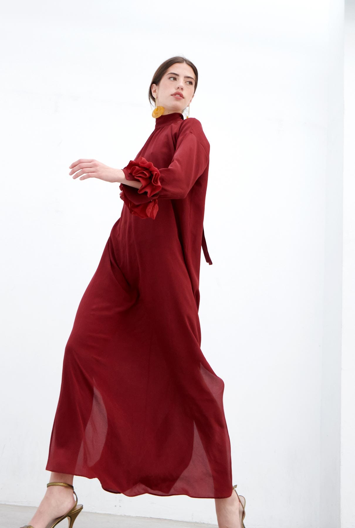 Amaranta Dress - burgundy Dresses Atelier Aletheia