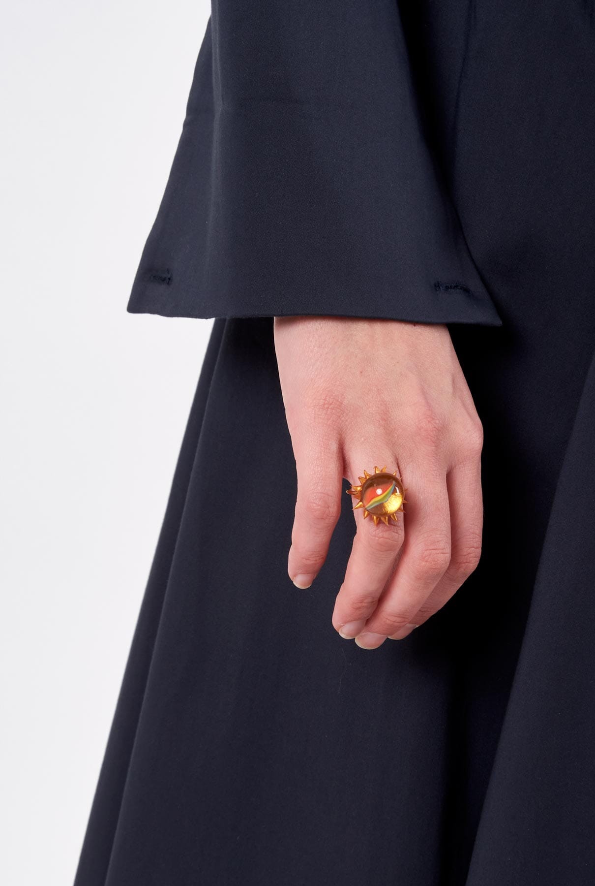 Anillo Canica Transparente Rings Joaquin Blanco