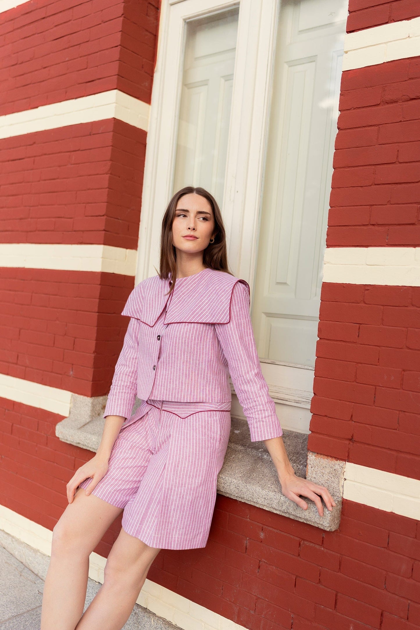 Bermuda Rosé Trousers Vano Studio