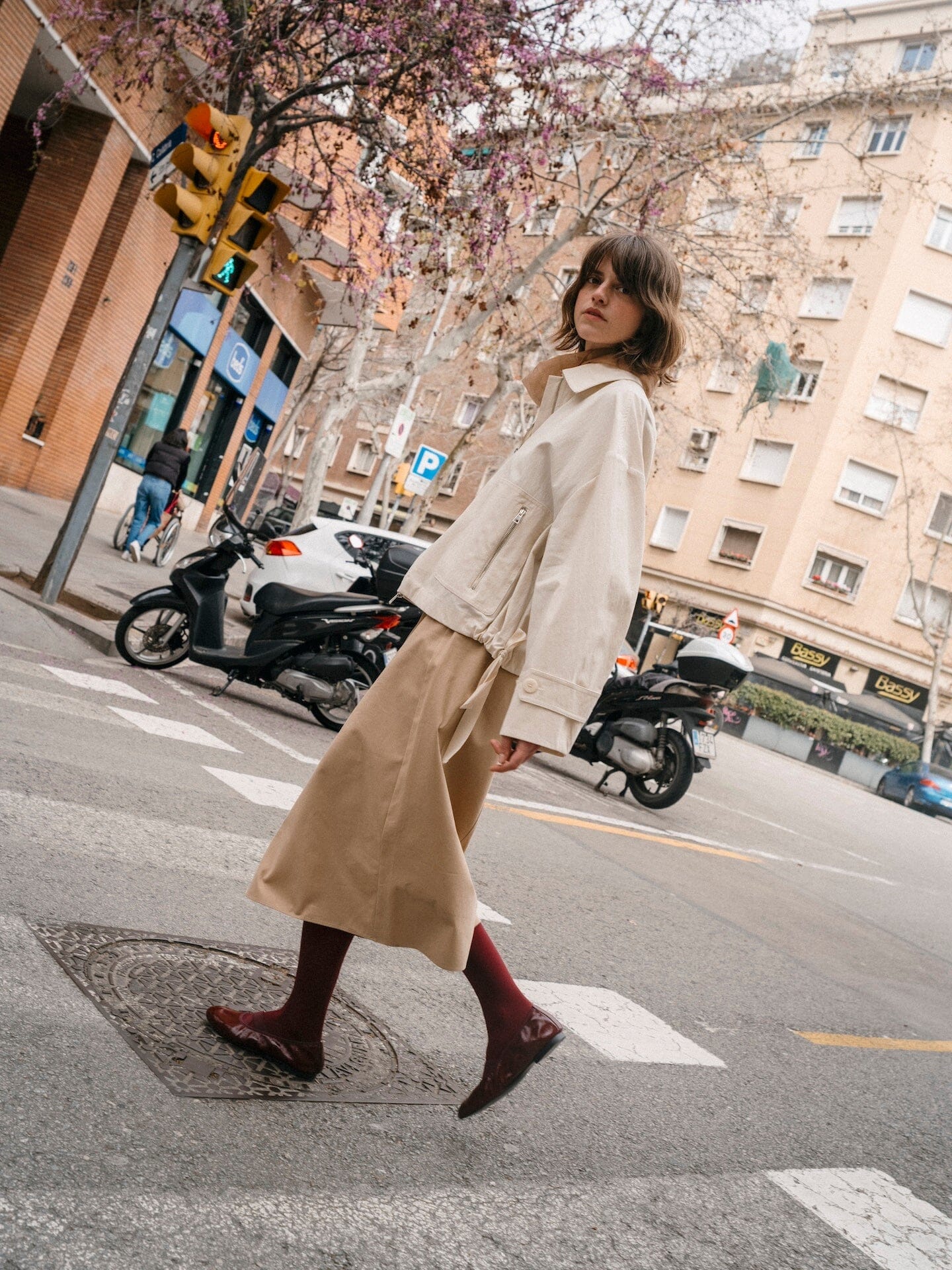 Bettina Ballet Flats in Burgundy Patent Leather Flat shoes AUGUSTA