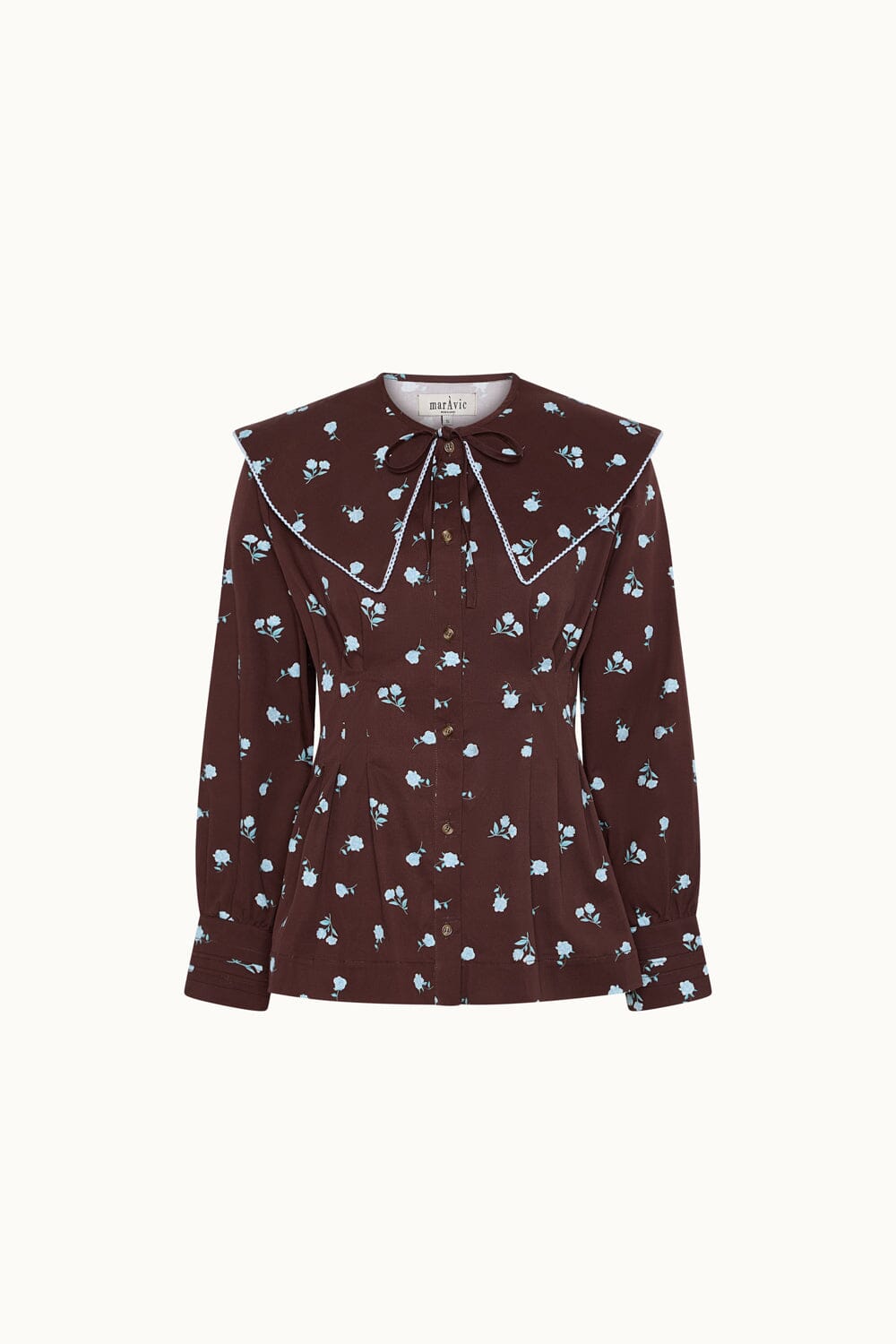 Bianca Brown Shirt Shirts & Blouses Maràvic