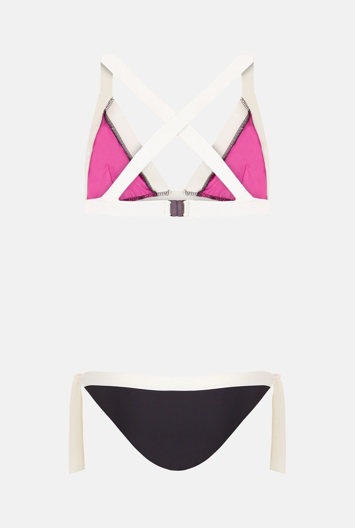 BIKINI TOP TRIANGLE ISLA GRIS Swimwear MUR Swimwear