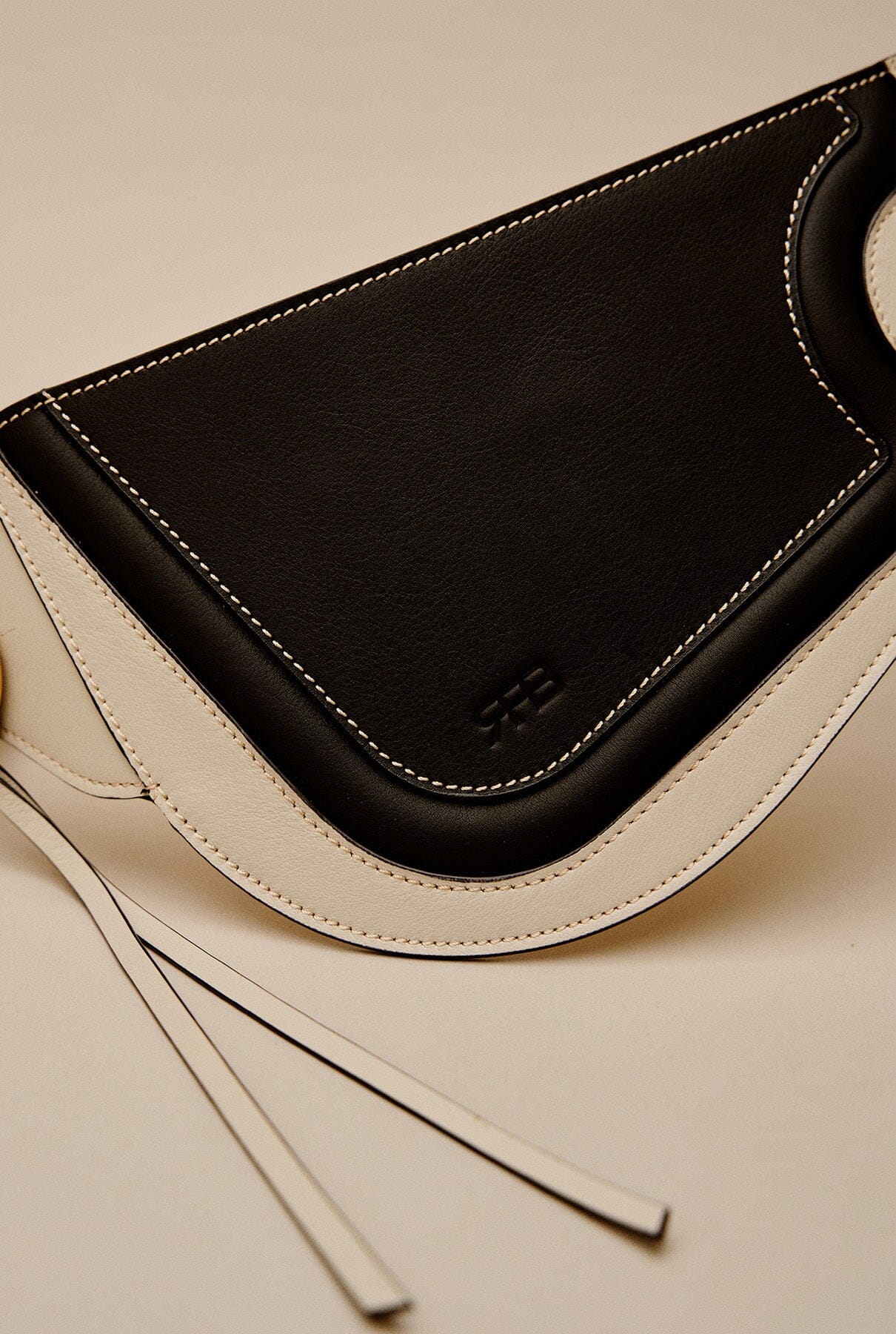 Binomio Bicolor Good Grey Black Leather Corset Belt Belts RFB