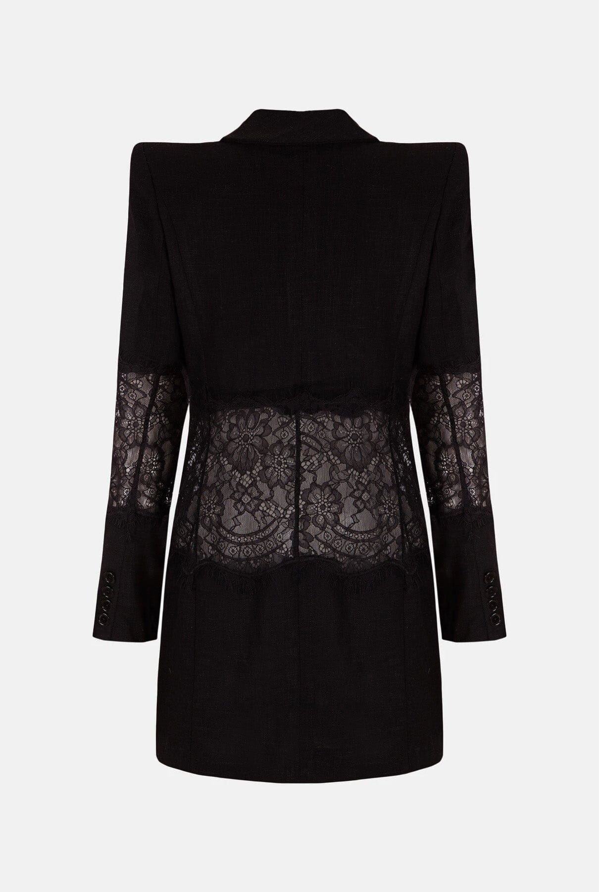 Blazer de lino y encaje manga larga Jackets Malne