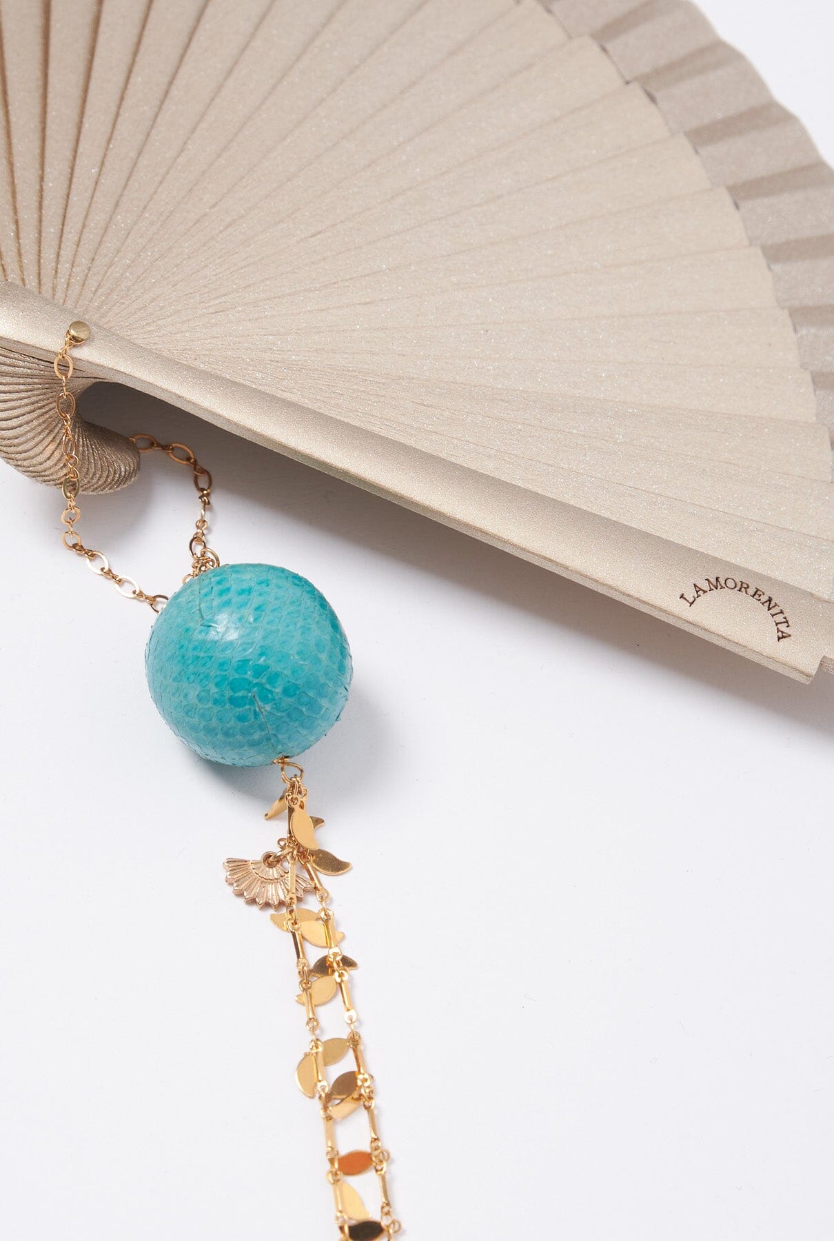 BLUE SNAKE FOREST FAN La Morenita