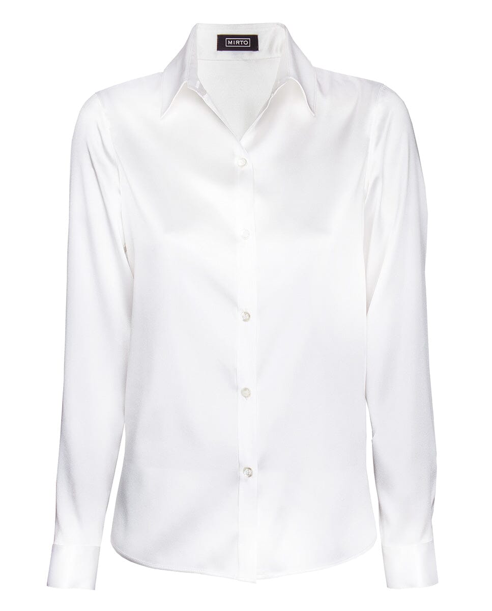 Blusa blanca de seda MUJER / BLUSAS & CAMISAS / BLUSAS Mirto