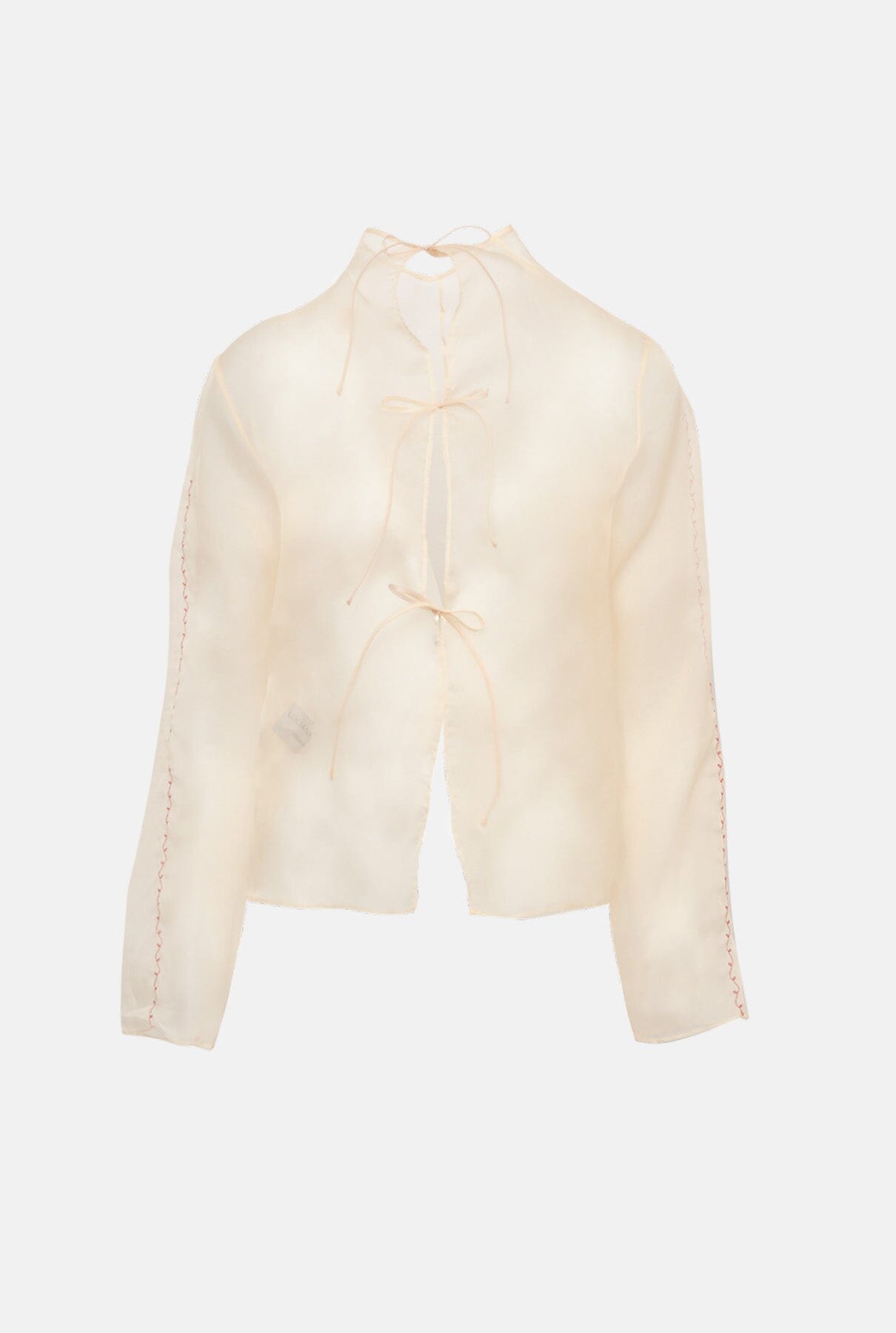 Blusa organza bordado rojo Shirts & blouses Luciana Estudio