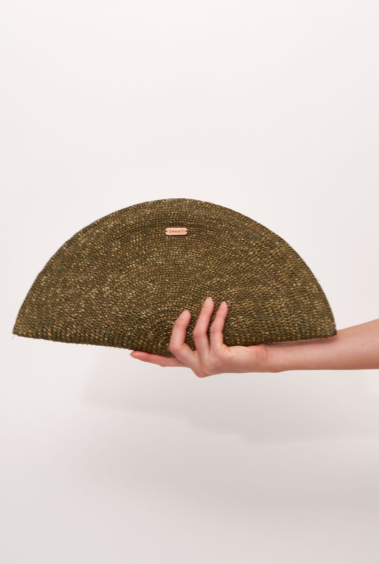 Bolso Abanico Verde Oliva Hand bags Zahati