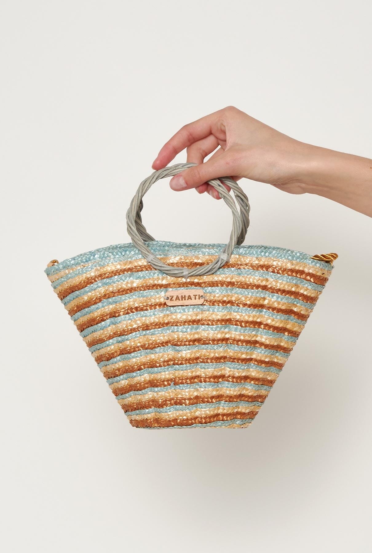 Bolso Mini shelly tricolor marrón Shoulder bags Zahati