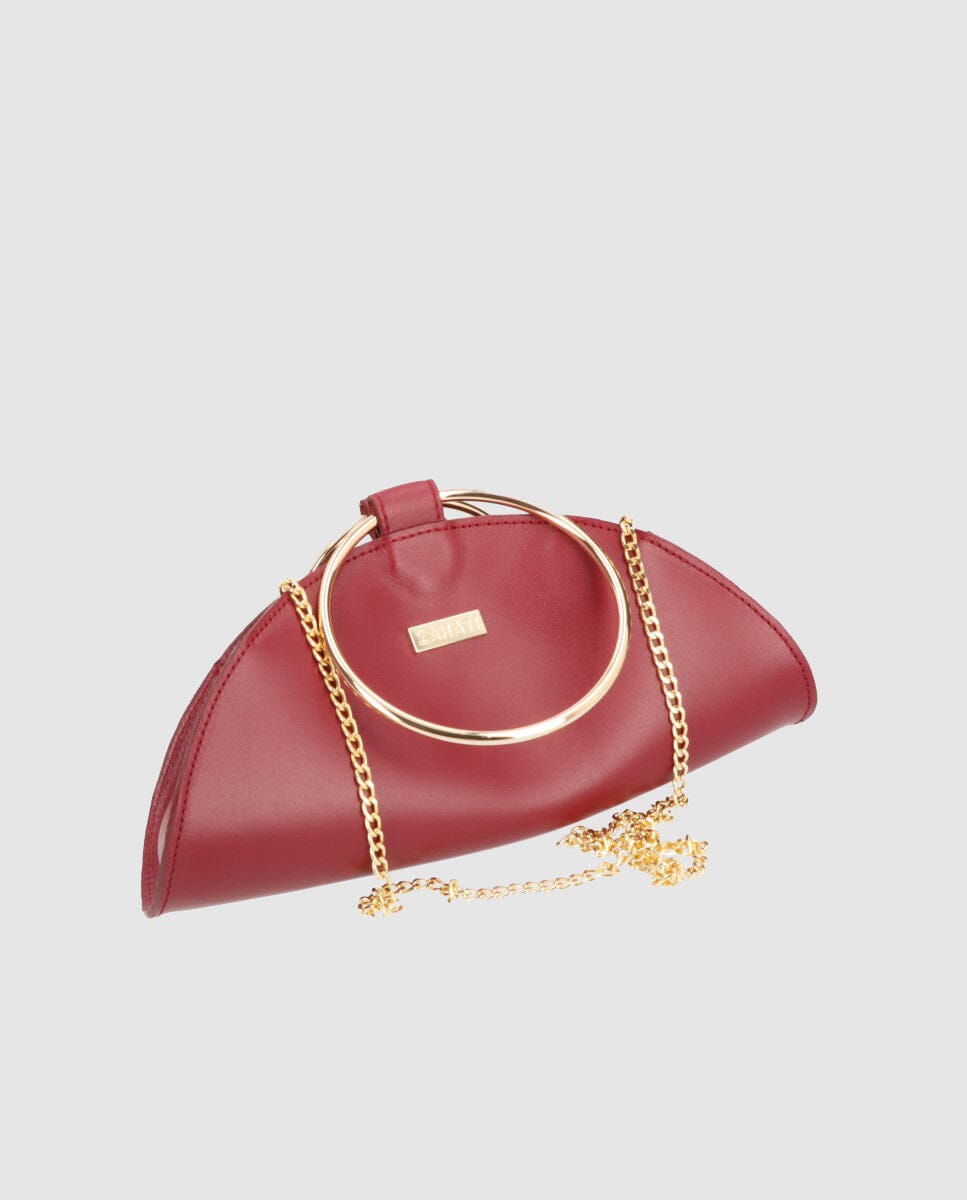 Bolso Moon Burdeos Mini-piel Bolso Zahati
