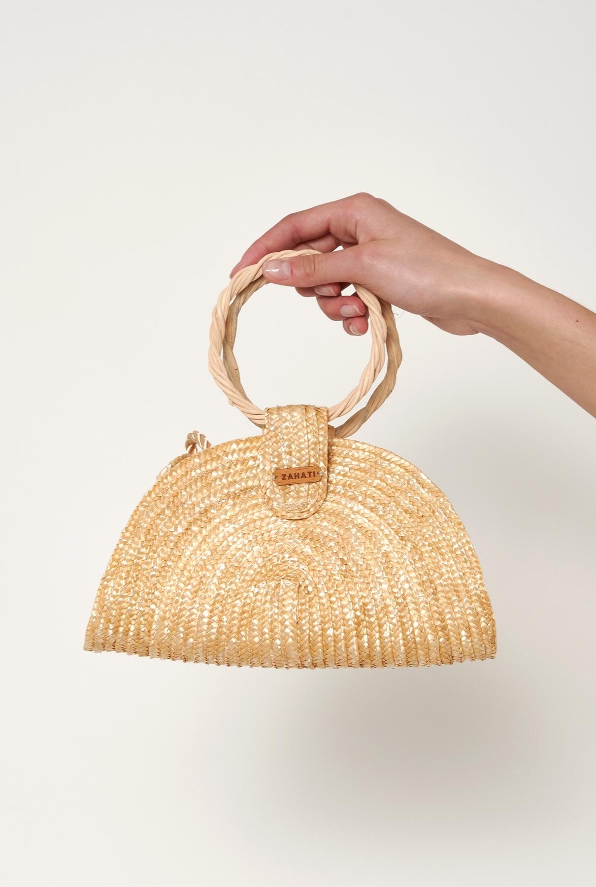 Bolso Moon natural Bolso de mano Zahati