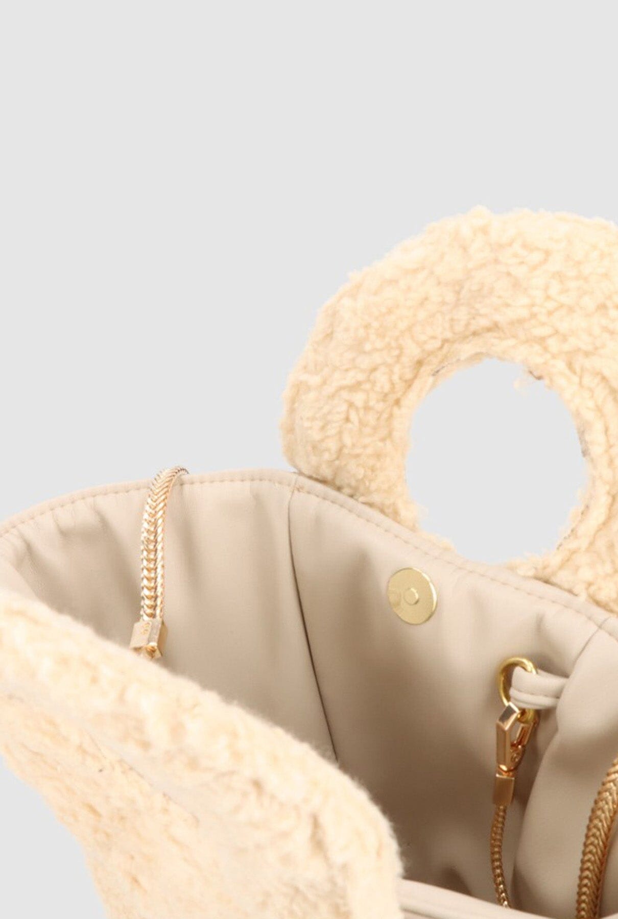 Bolso Poppy Teddy Champagne Crossbody bags Zahati