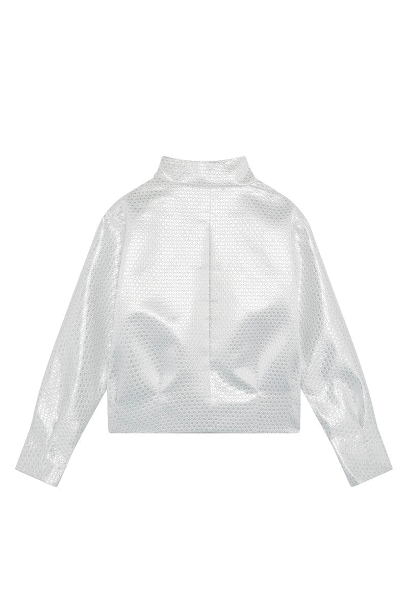 Bomber Lindsey Plateada Prendas de vestir Julise Magon