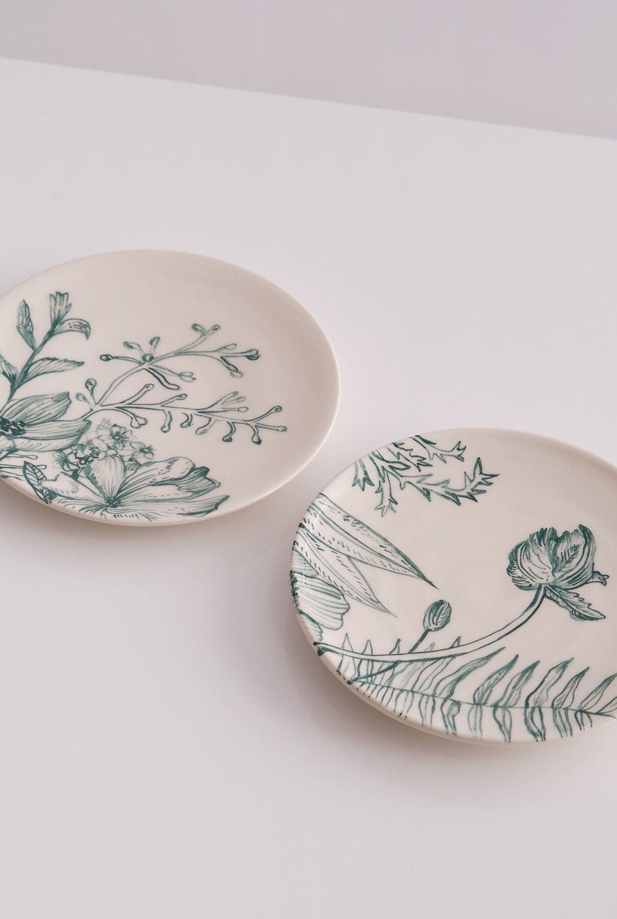 Botanical design 2 bread plates set Tableware Nuria Blanco Vajillas