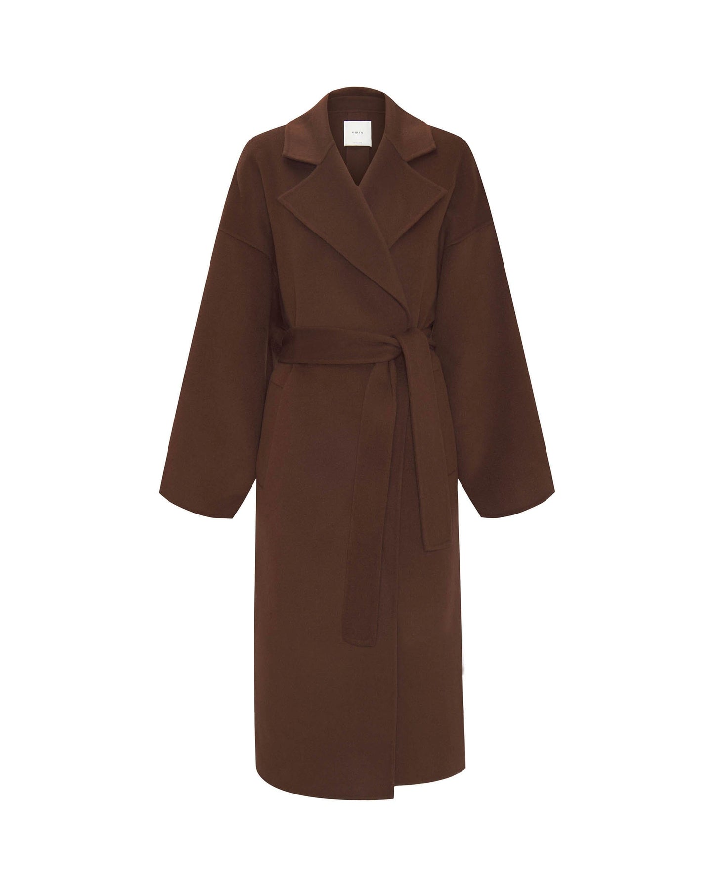 Brown double-face wool and cashmere coat Coats Mirto