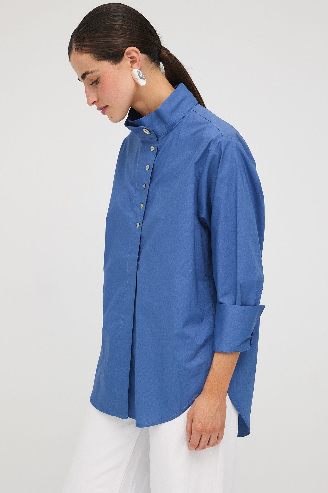 Camisa Antonia Azulón Blusas Galcon Studio