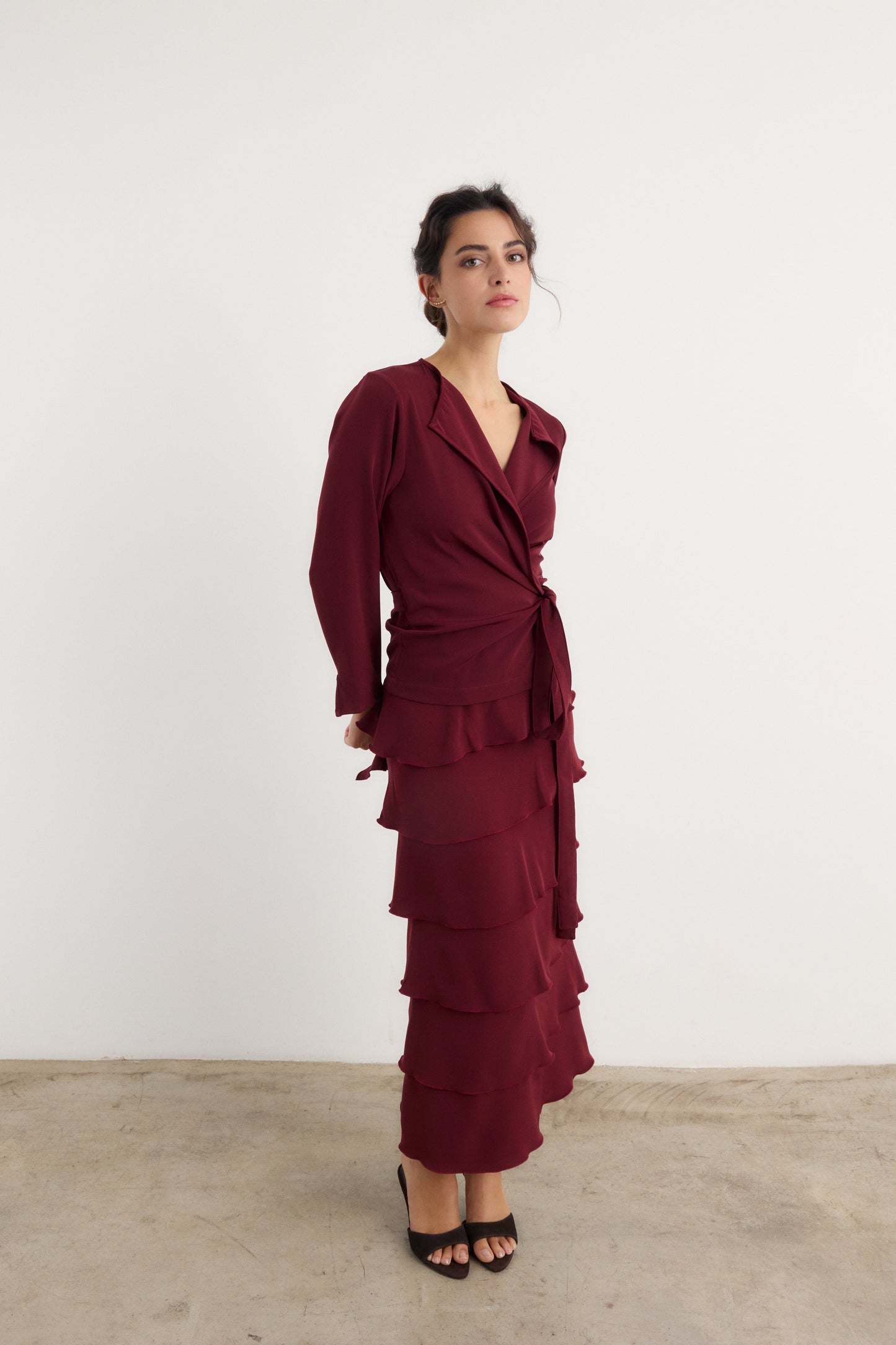 Camisa Catalina Granate - Preorder Shirts & Blouses Galcon Studio