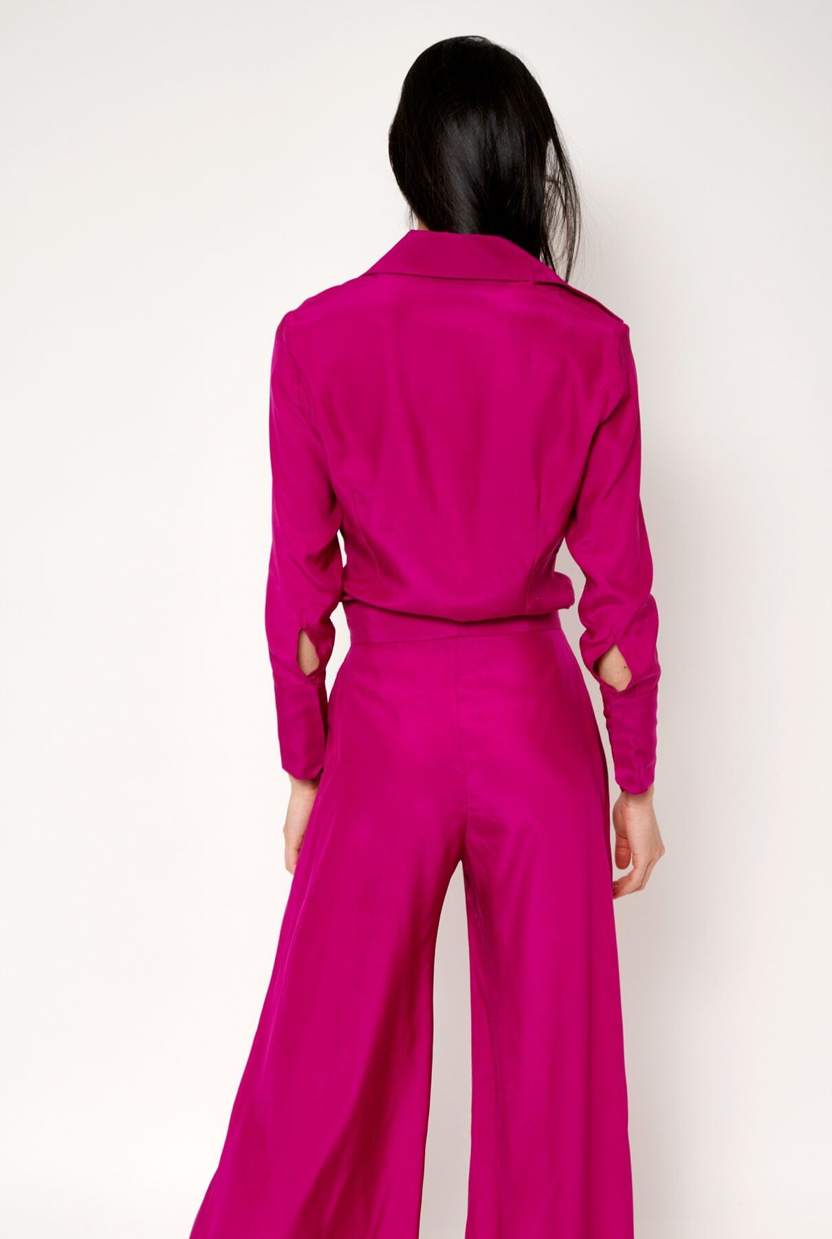 Camisa de seda fucsia Shirts & blouses Malne
