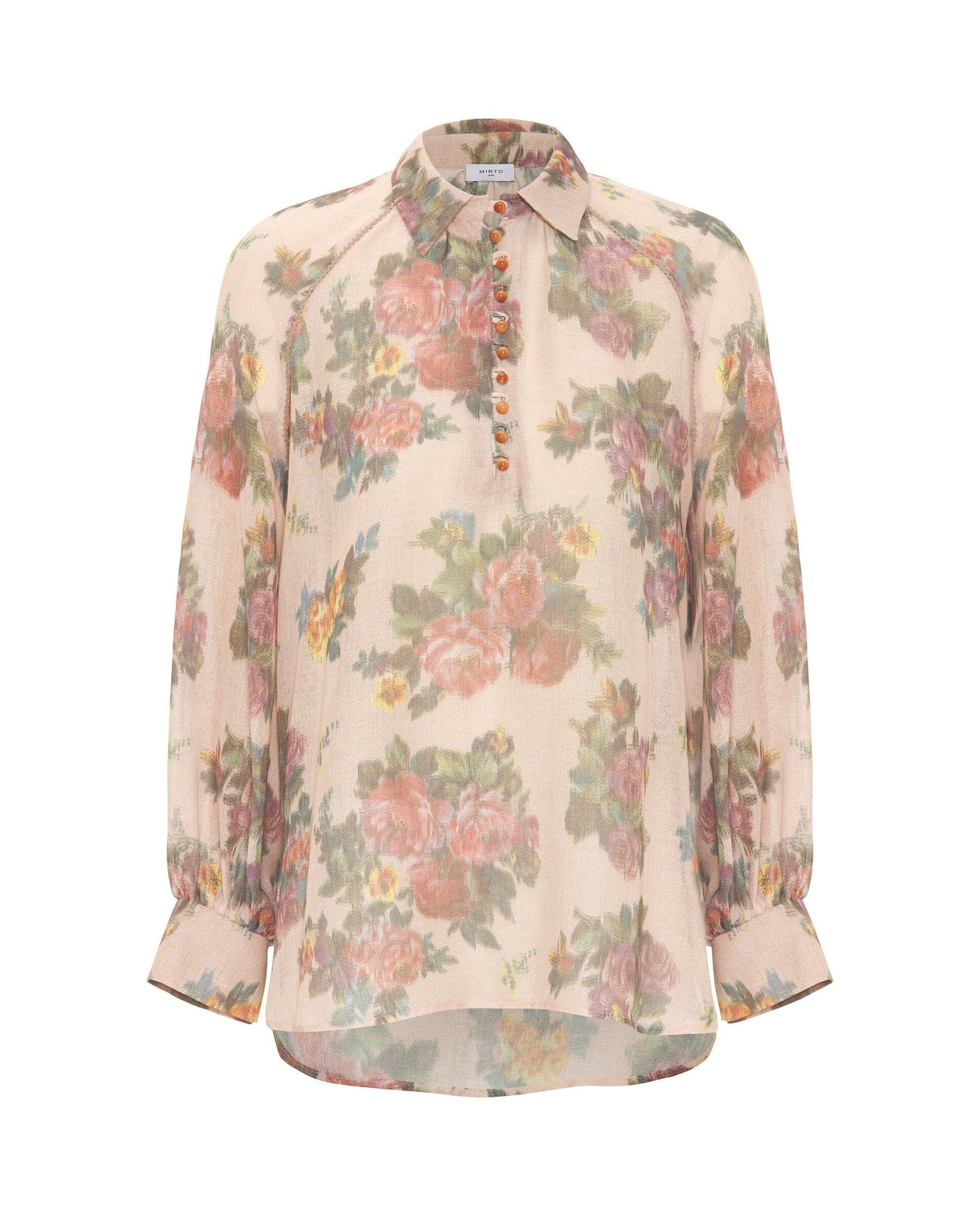 Camisa estampado floral naranja MUJER / BLUSAS & CAMISAS / CAMISAS Mirto