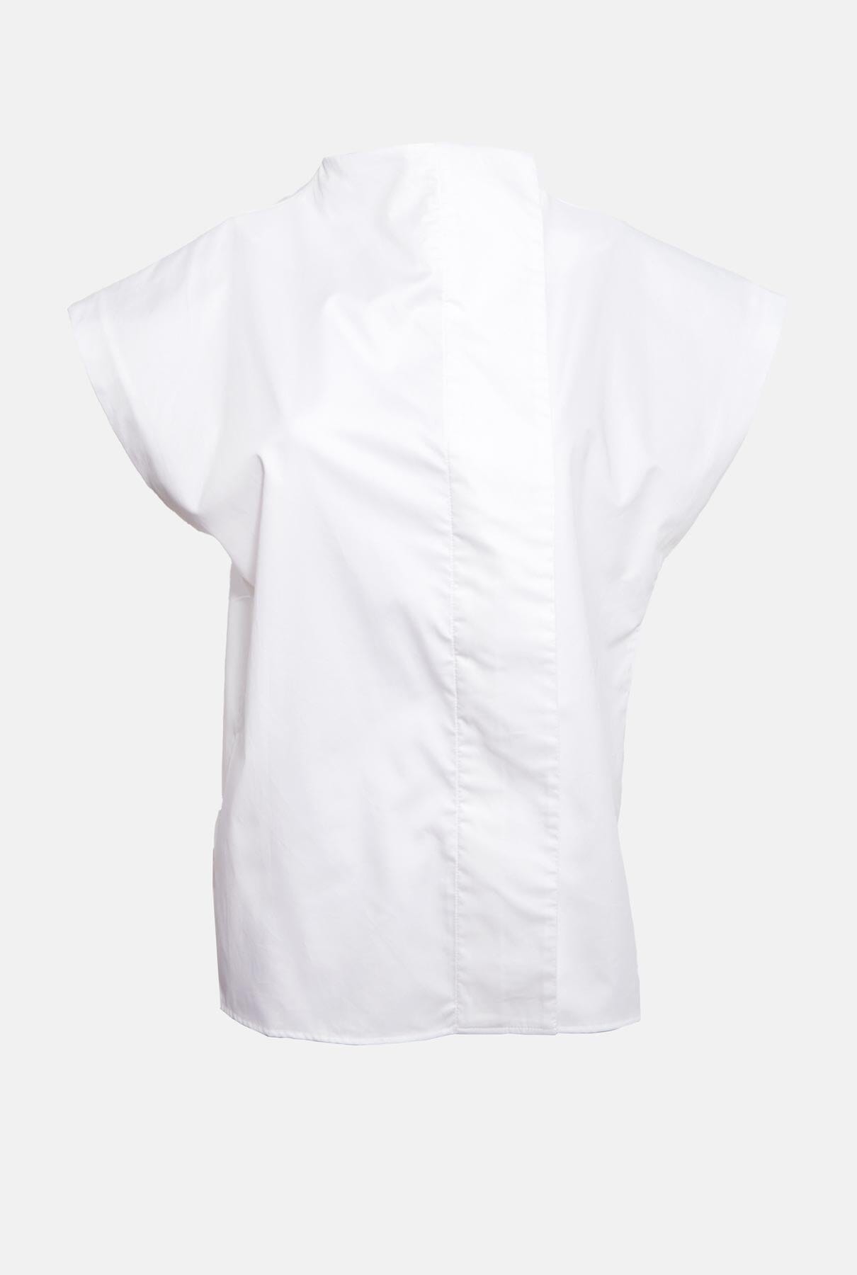 CAMISA LATERAL MANGA CORTA BLANCA Shirts & blouses Iki Essentials