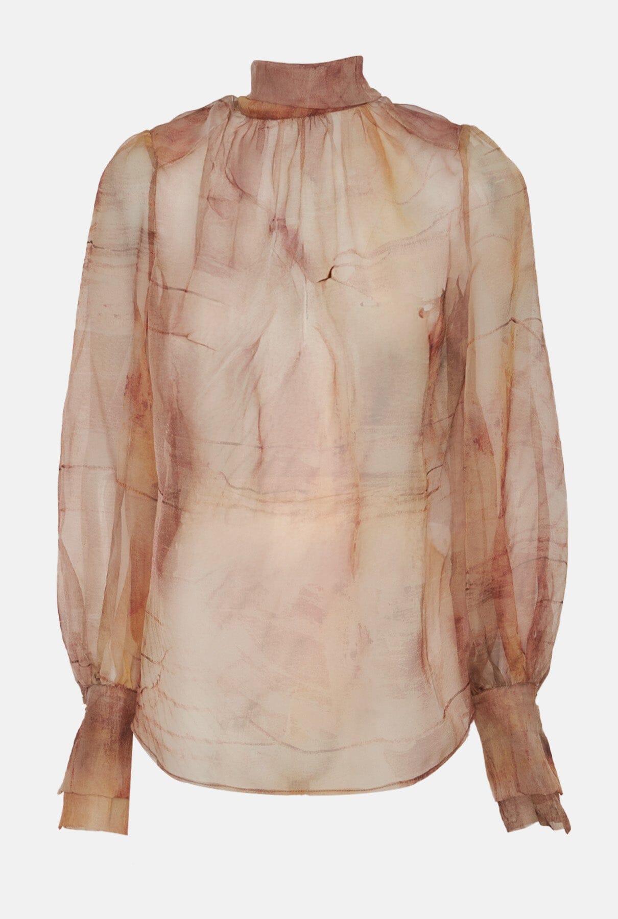 Camisa lazada organza estampada Shirts & blouses Miguel Marinero