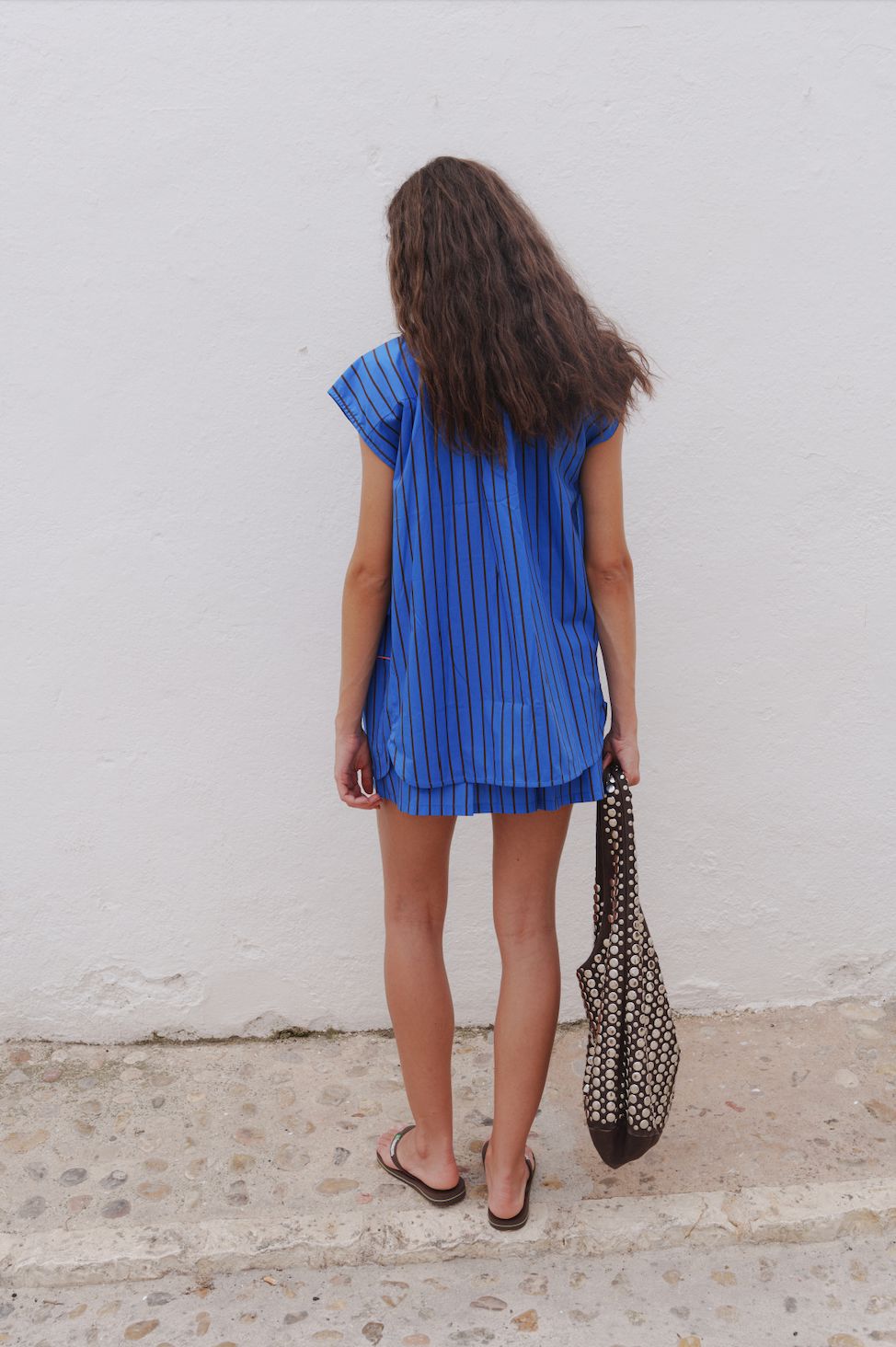 CAMISA MARBEL RAYAS Camisas y tops Himba Collection