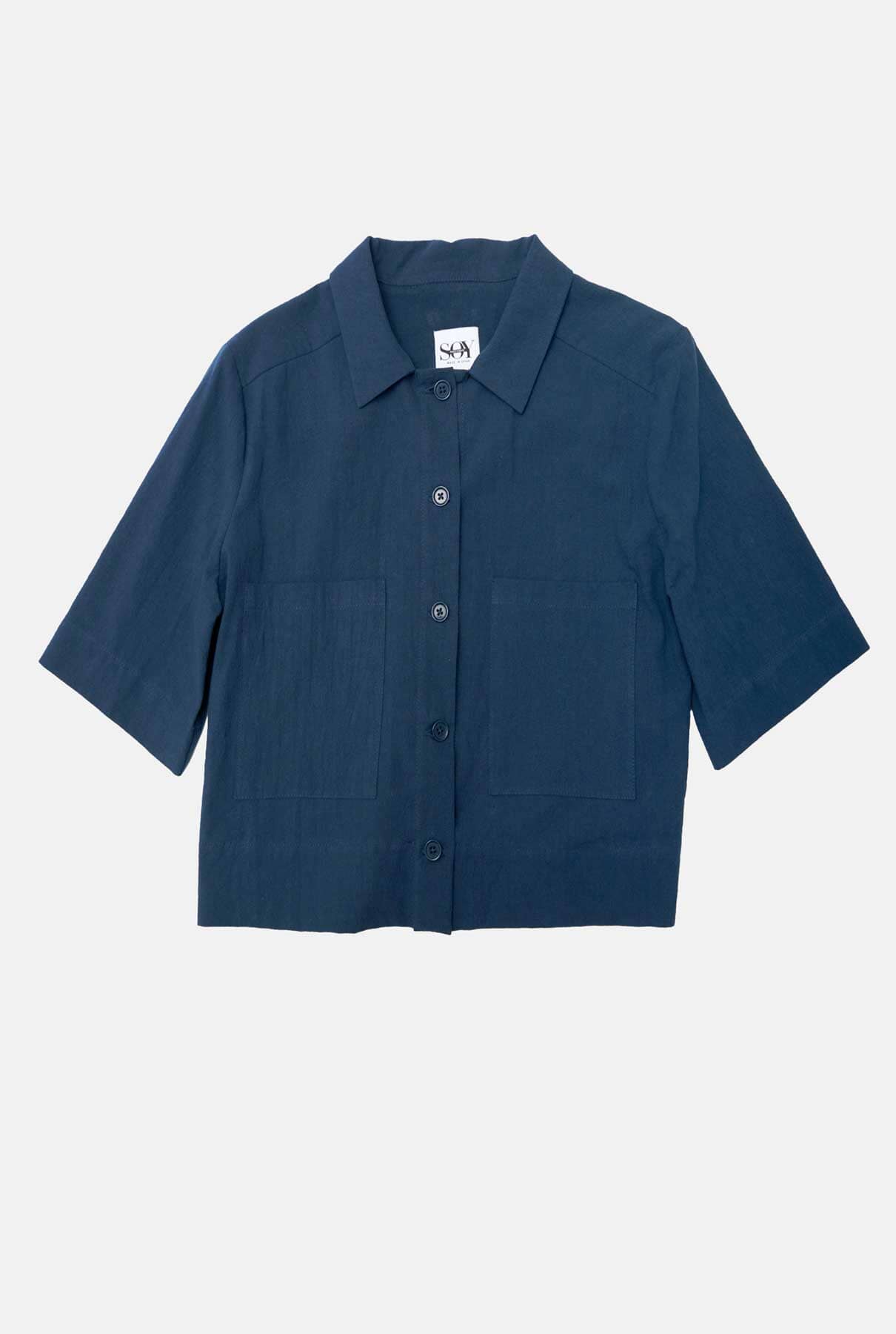 CAMISA MARELLA CORTA AZUL Shirts & Blouses SOY FASCINANTE