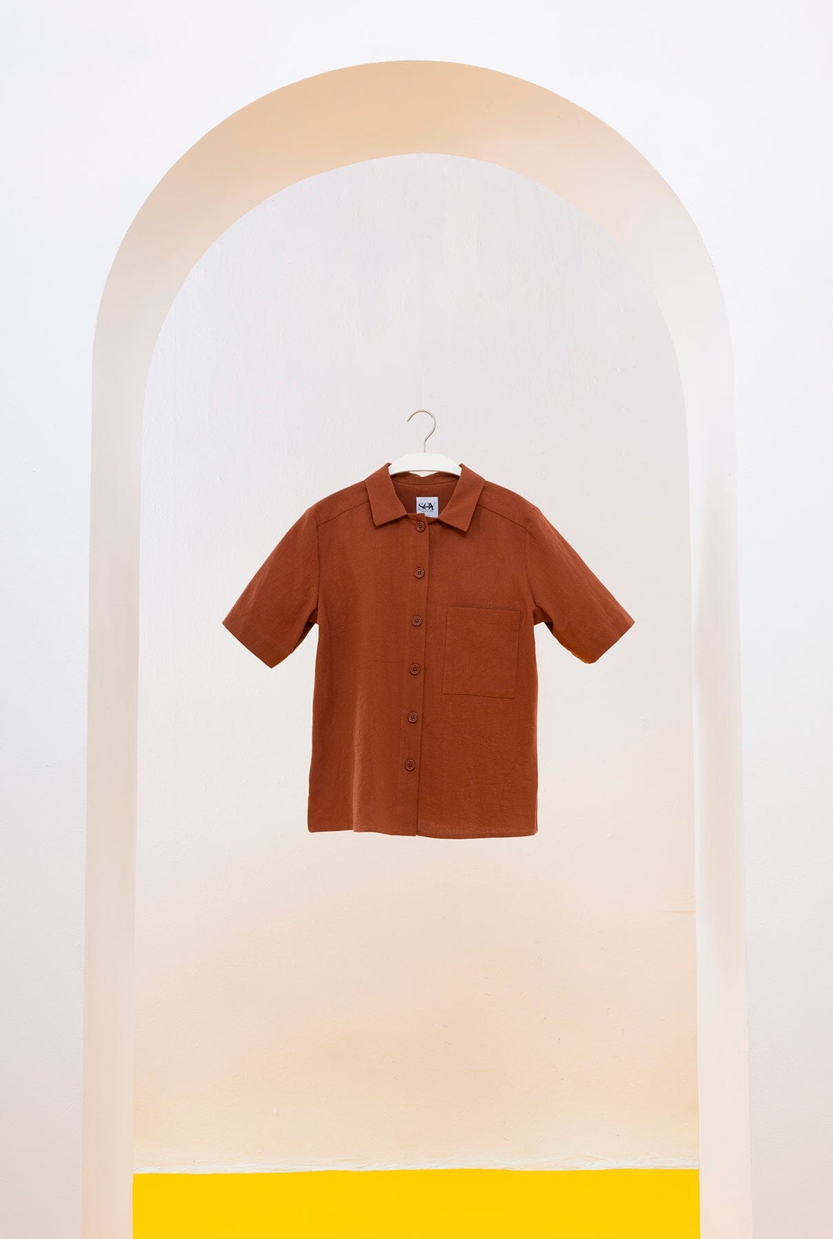 CAMISA MARELLA LARGA MARRÓN Shirts & Blouses SOY FASCINANTE