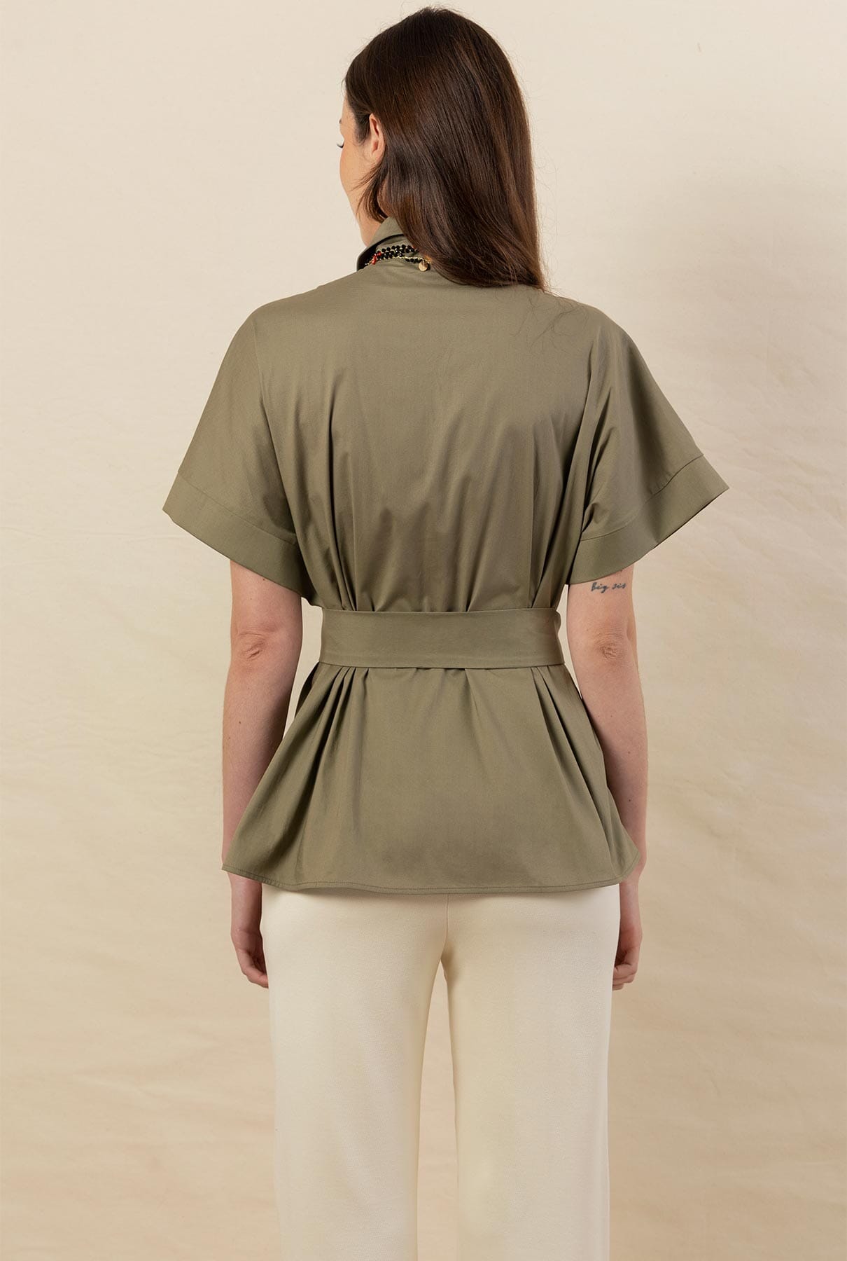 Camisa Noelia khaki Shirts & blouses Julise Magon
