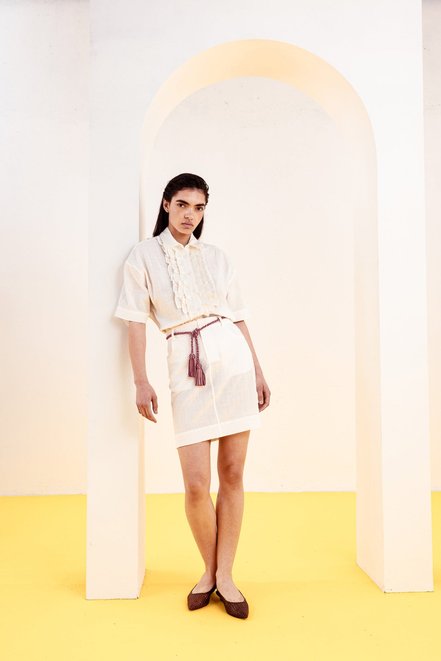 CAMISA SULE VOLANTES BLANCO Shirts & blouses SOY FASCINANTE