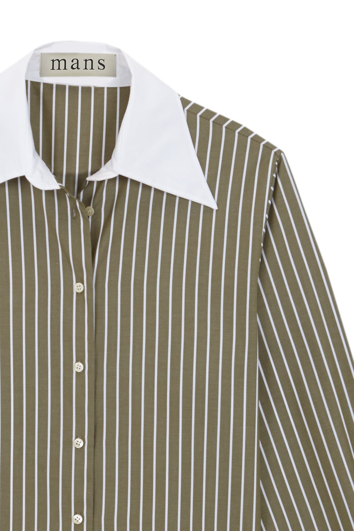 CAMISA VERDE RAYAS BLANCAS Shirts & Blouses MANS