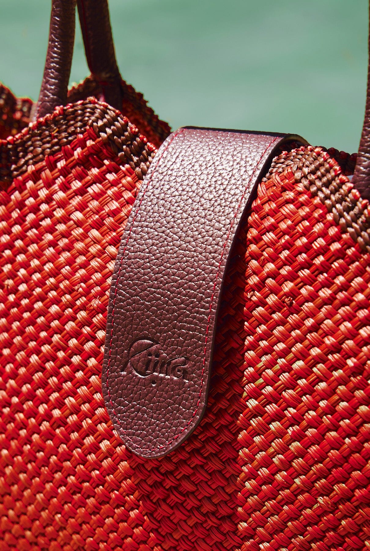 Capazo de Palma de Iraca Cálido - Mini Hand bags Eiina Brand