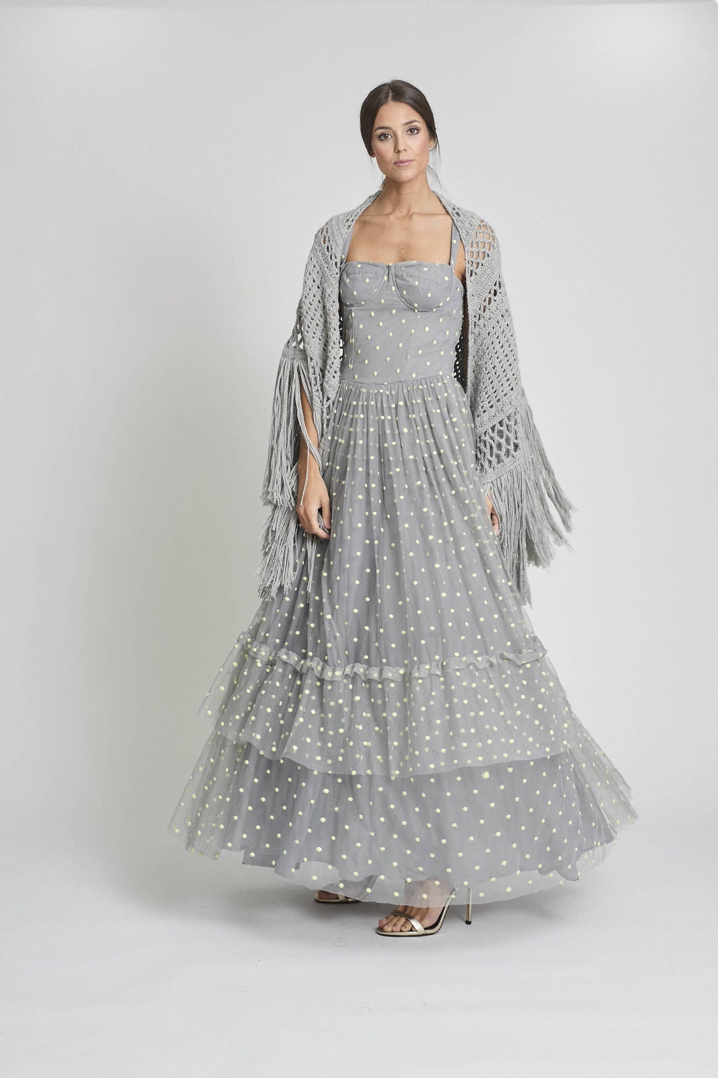 CHAL DE ALPACA GRIS Capes & shawls Zaitegui Studio