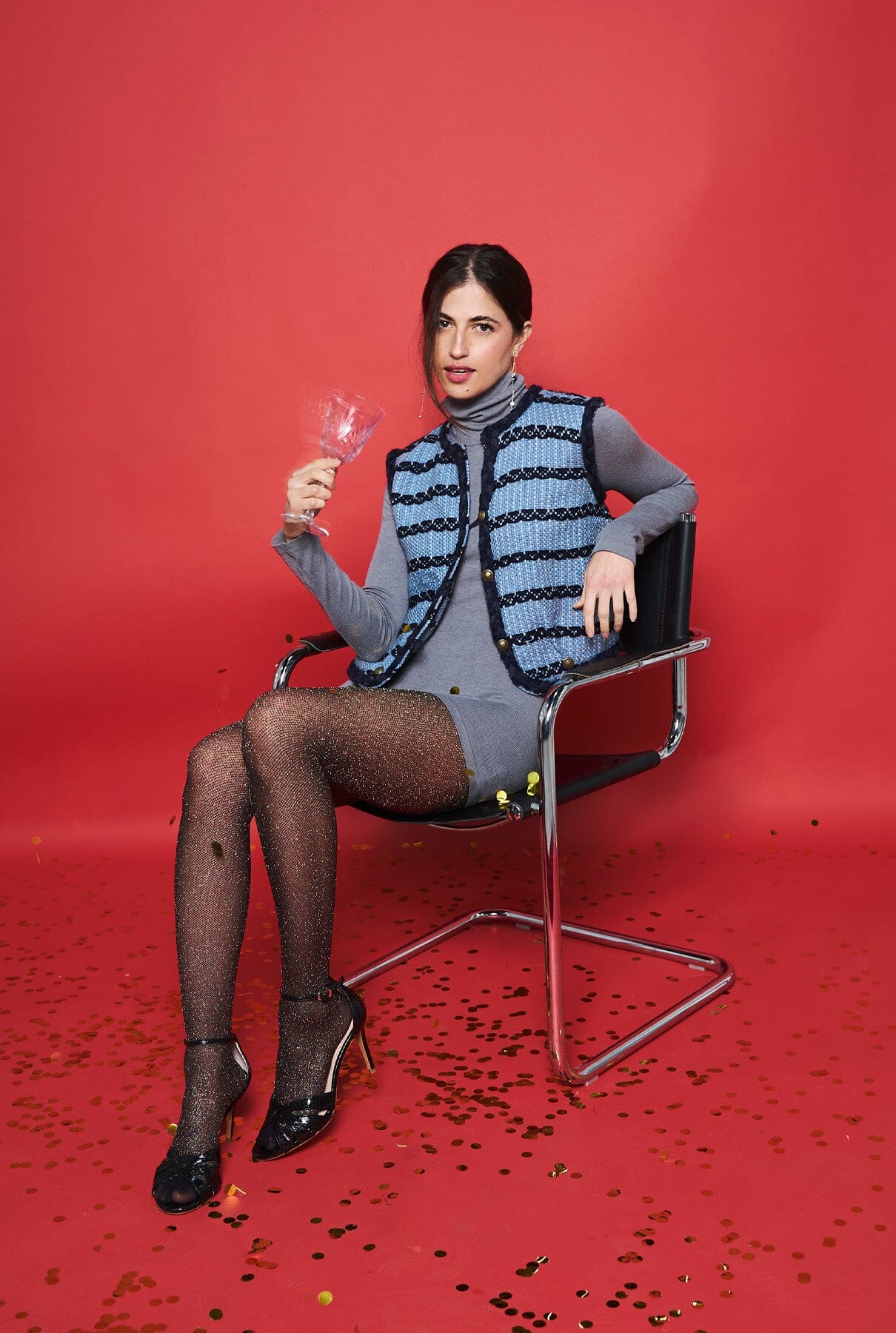 Chaleco Celeste Jackets Eiina Brand