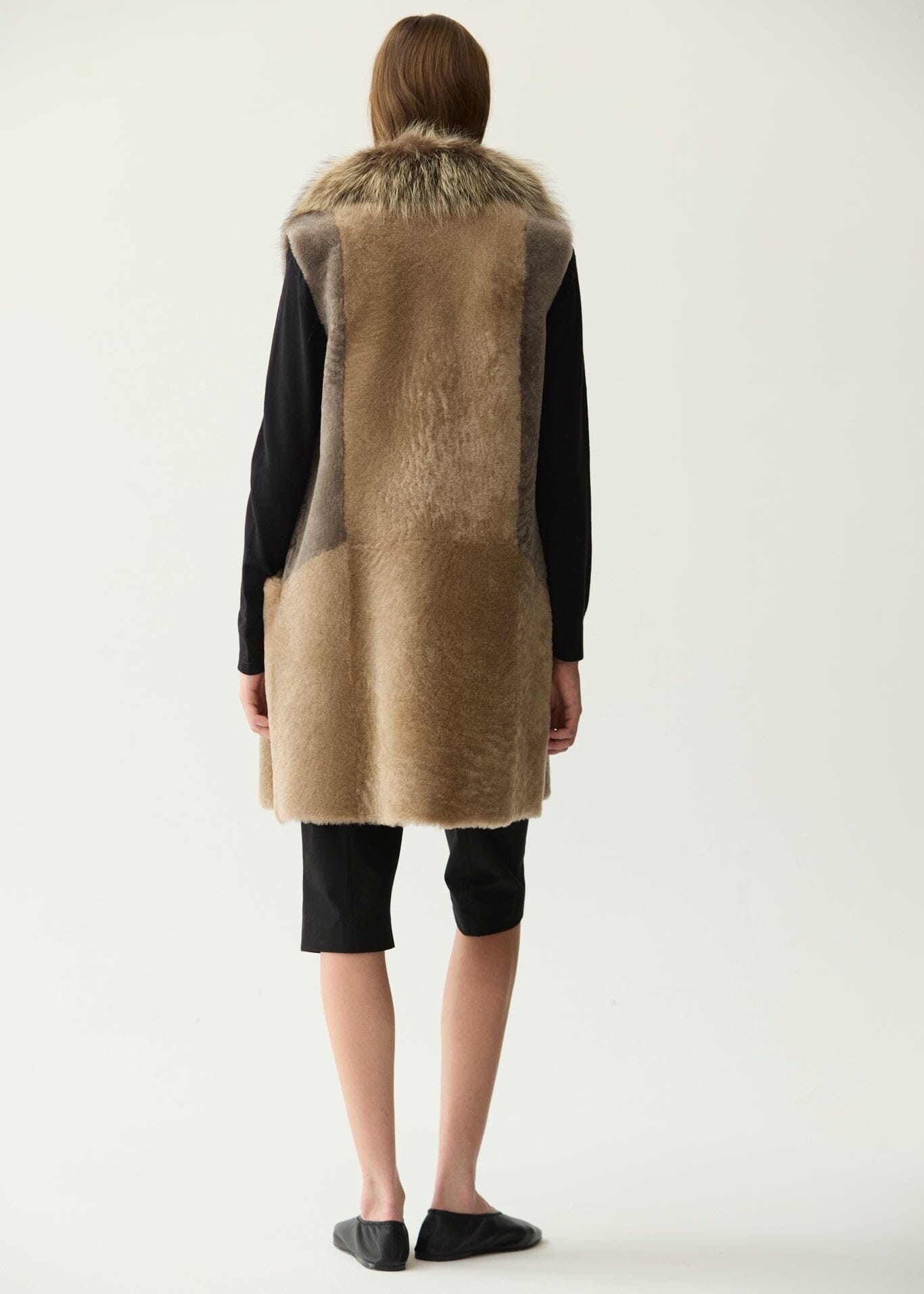 Chaleco de pelo bicolor gris Miguel Marinero