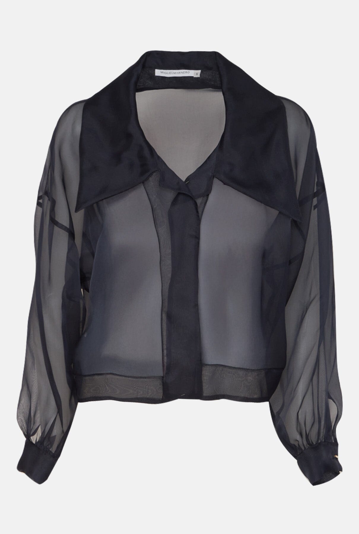 Chaqueta corta organza azul Jackets Miguel Marinero