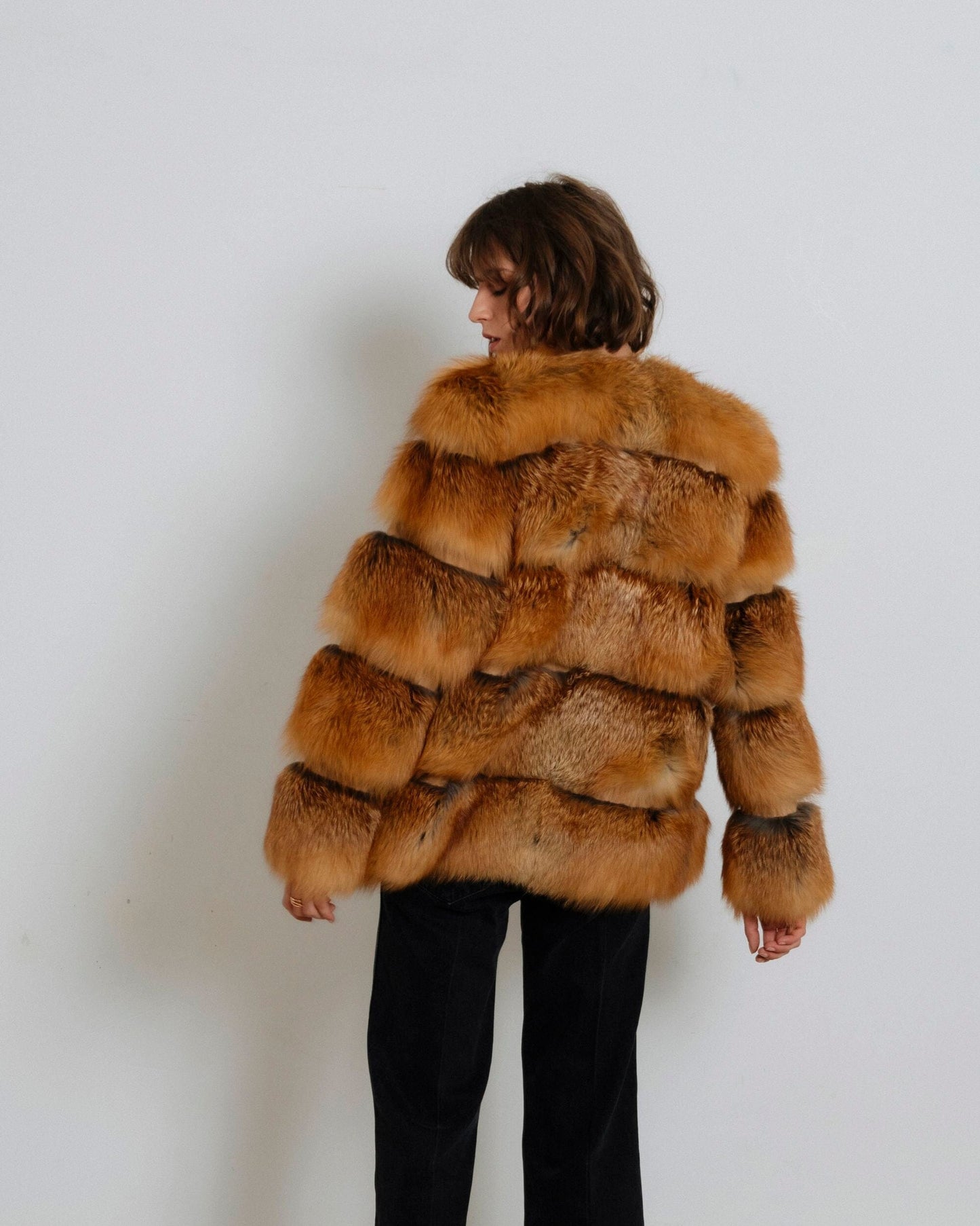 Chaqueta de pelo largo marrón Coats Miguel Marinero