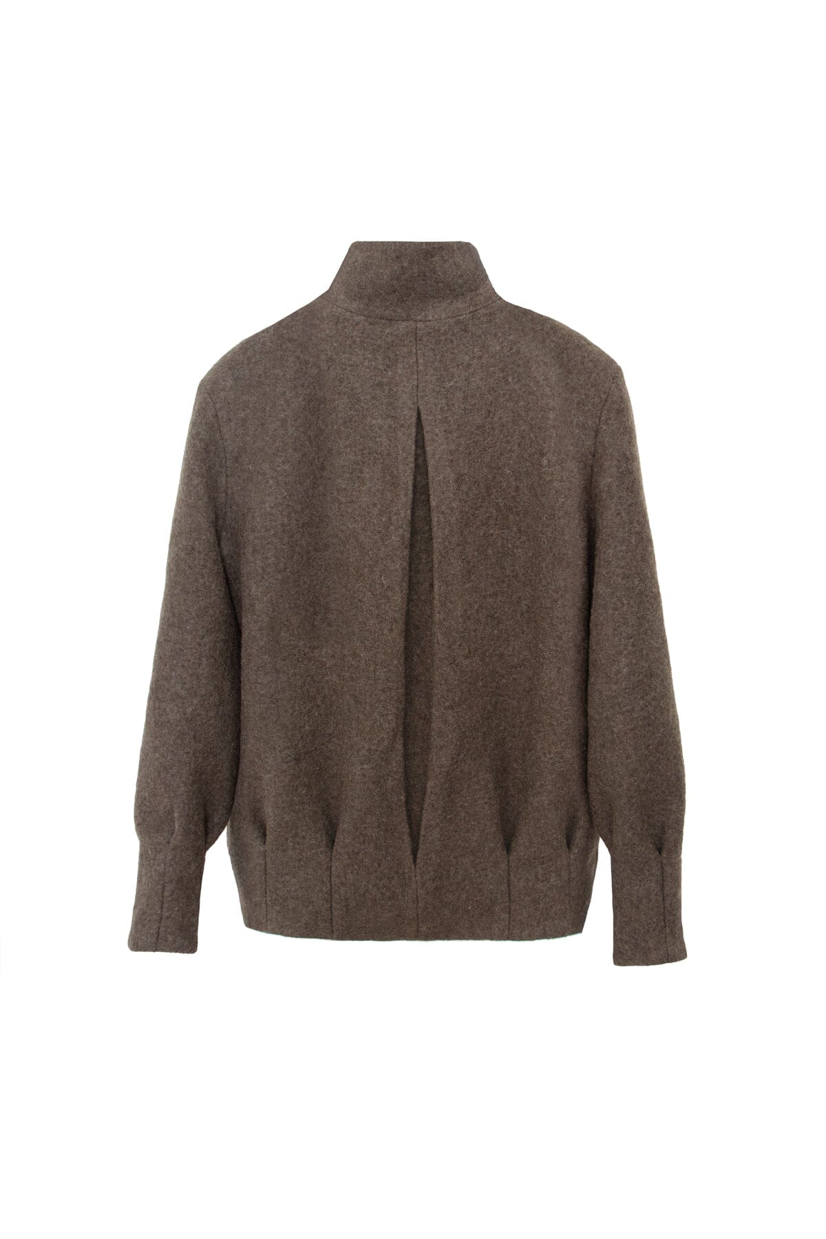 Chaquetón Eva lana cocida verde Coats Julise Magon