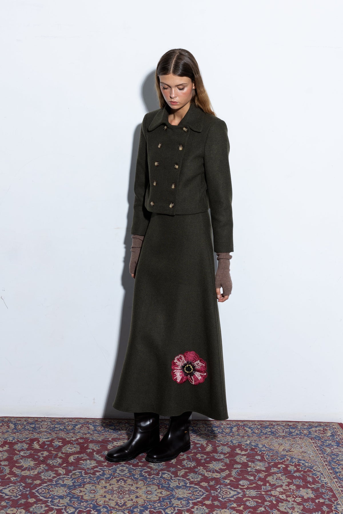 Charlotte Green Skirt Skirts Copines