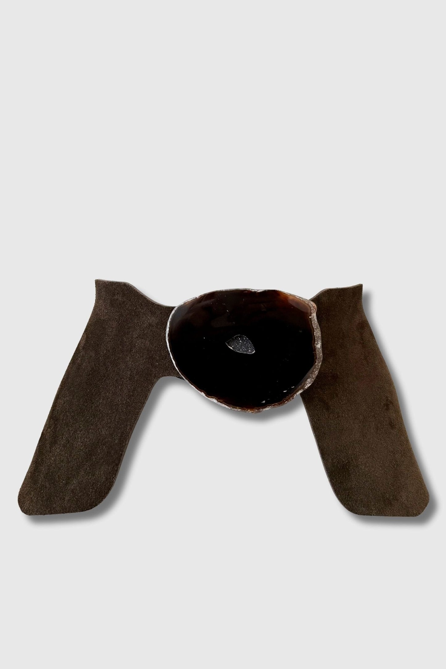 Cinturón Caleta Ante Marrón Ágata Natural Belts Ecue