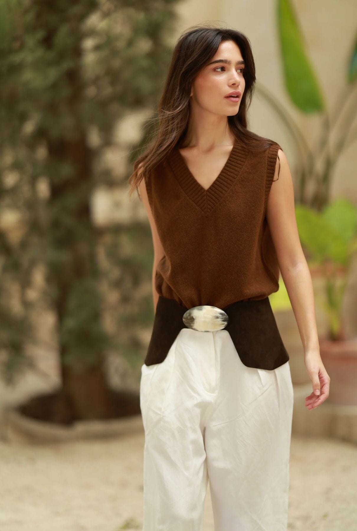 Cinturón Caleta Ante Marrón Asta Belts Ecue