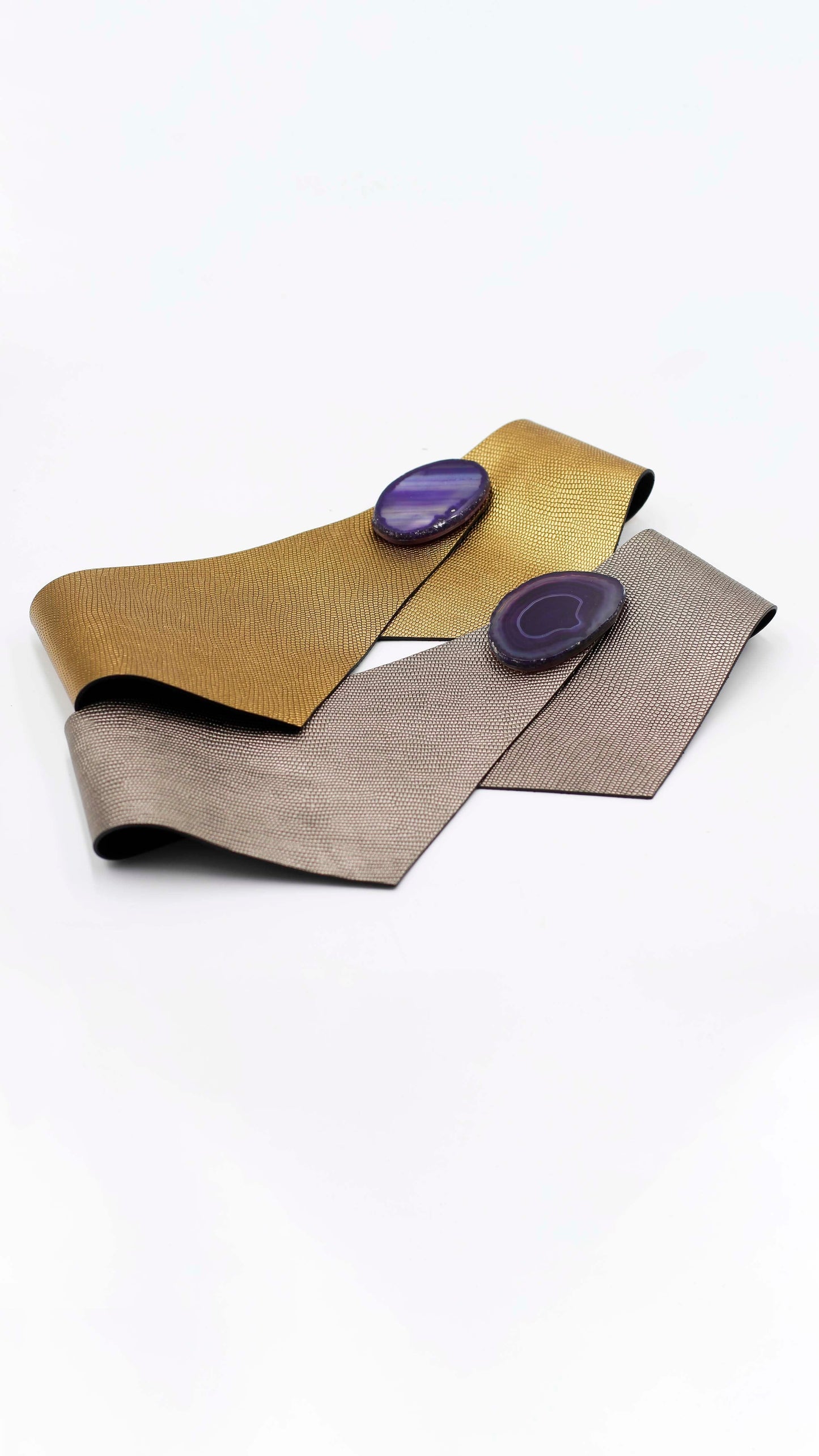 Cinturón Falla Dorado - Ágata Natural Belts Ecue