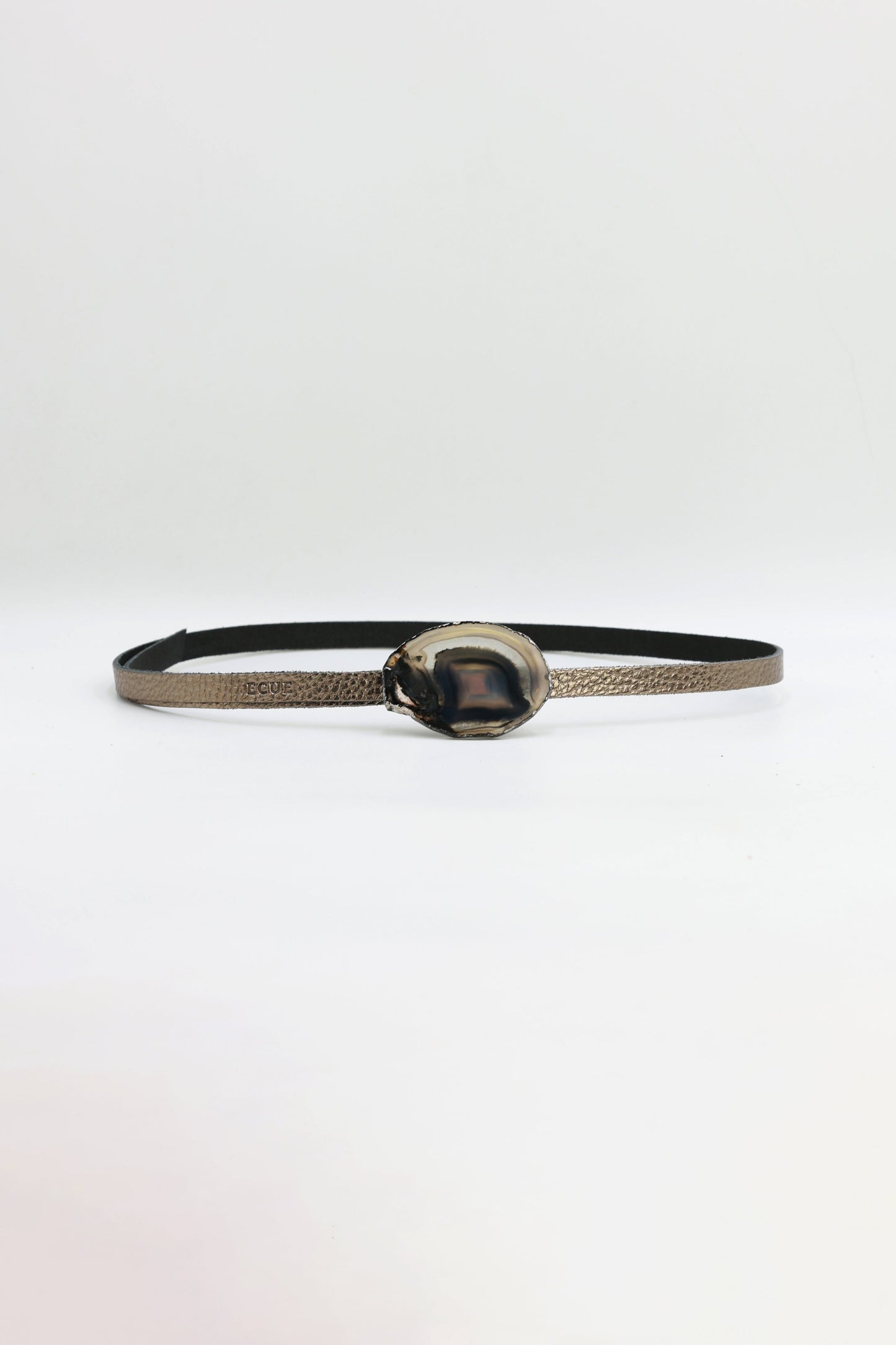 Cinturón Vita Bronce - Ágata Natural Belts Ecue