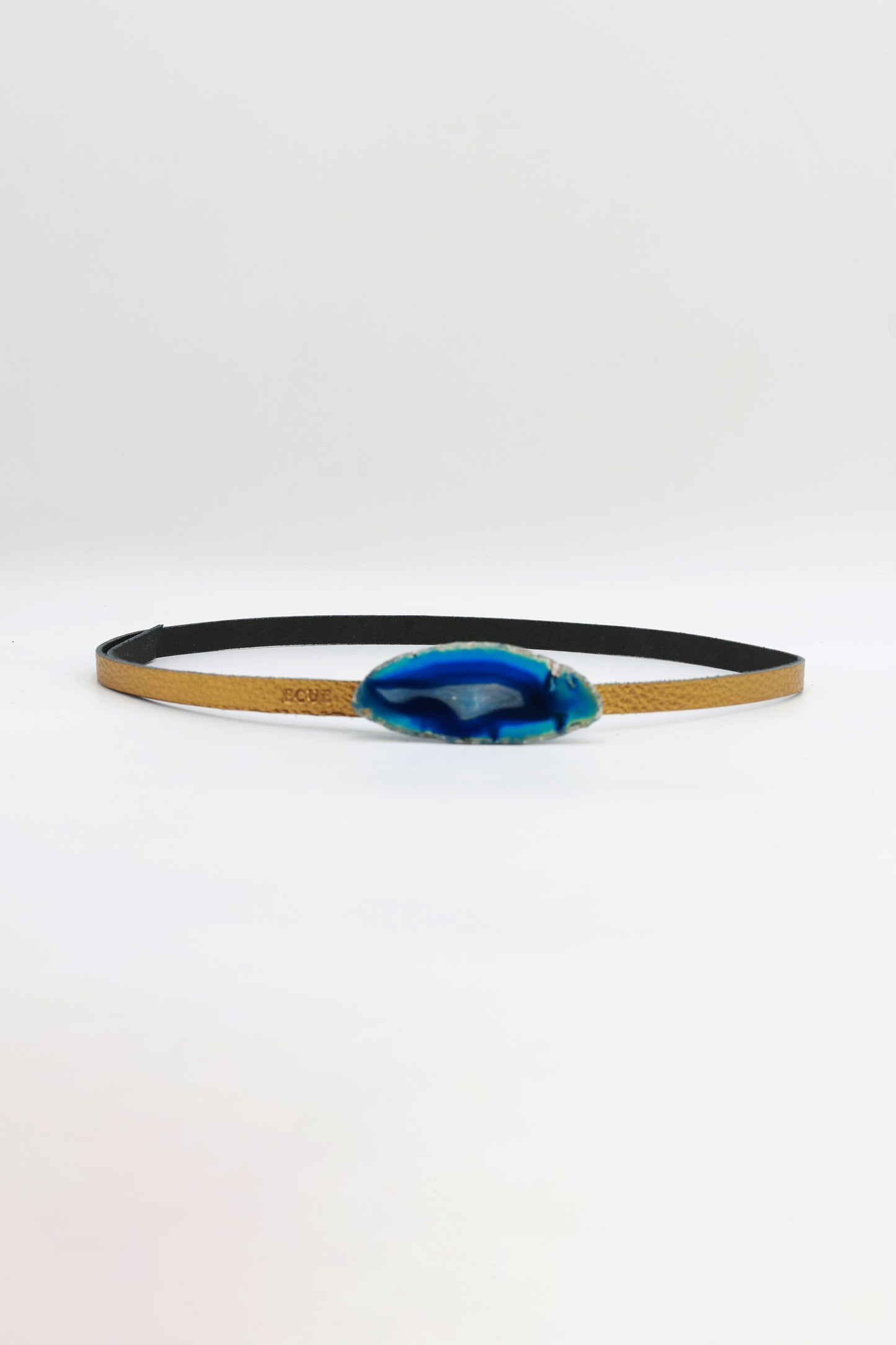 Cinturón Vita Dorado - Ágata Azul Belts Ecue