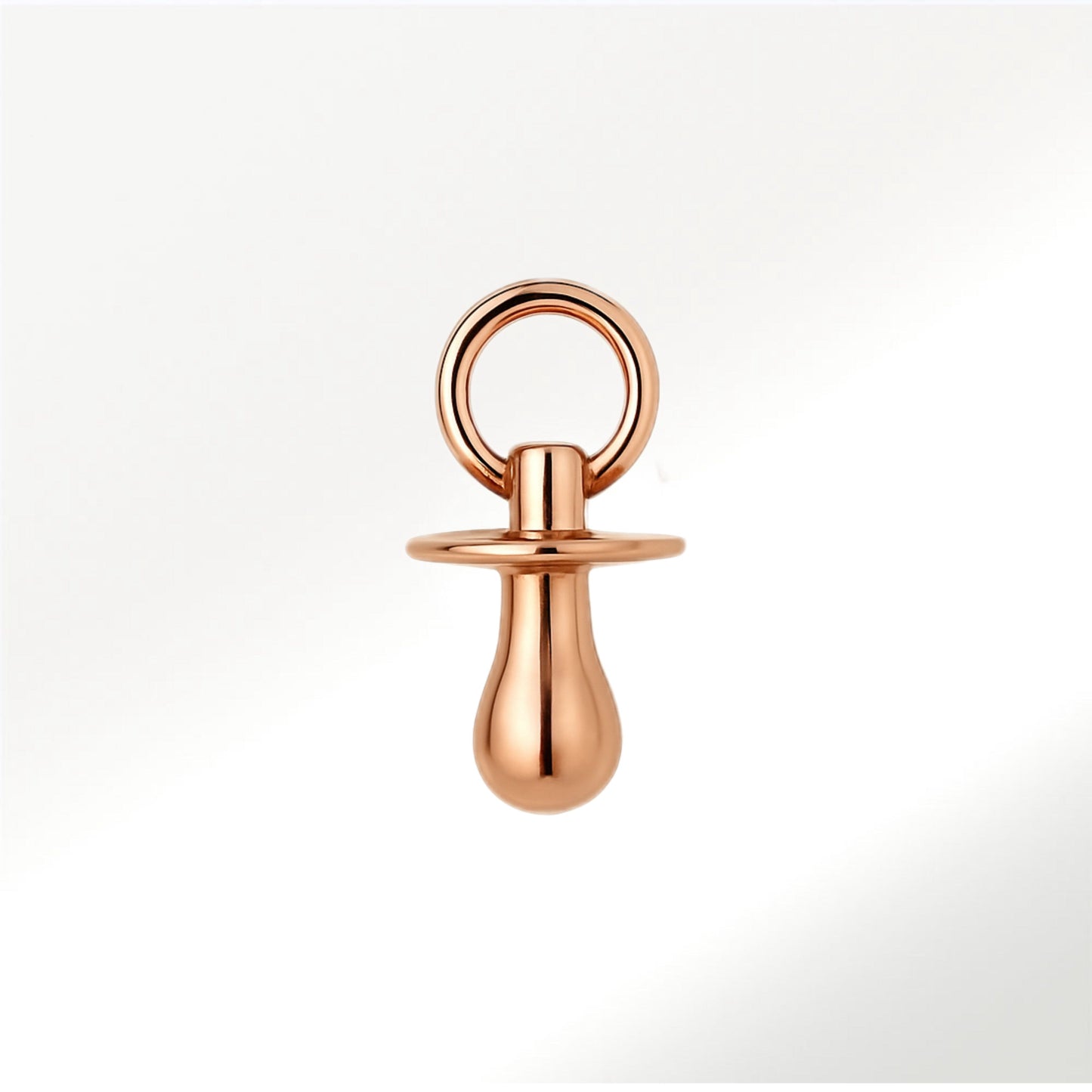 Colgante Chupete 12mm Oro Rosa Necklaces Elena Carrera