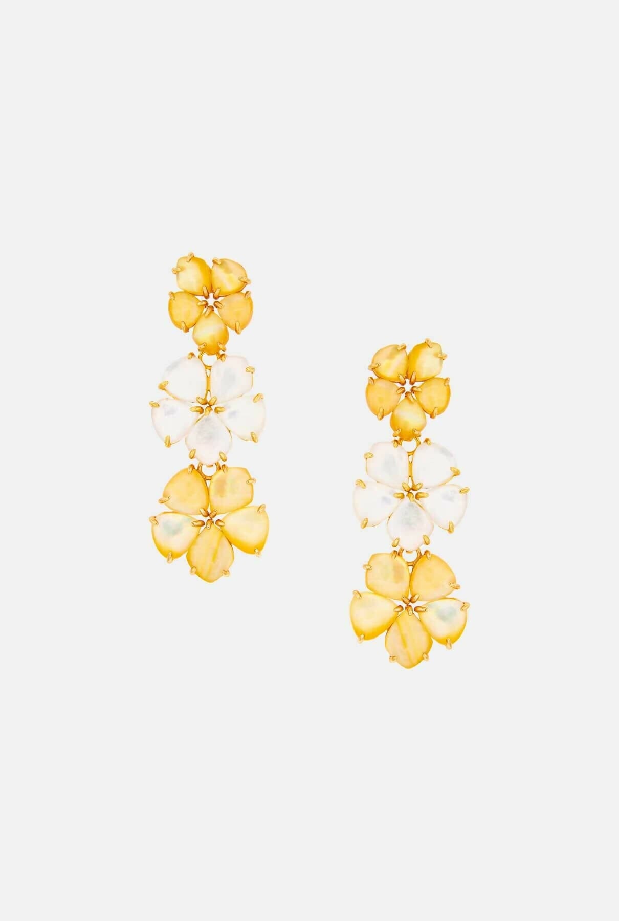 Colgantes intermedios Hibiscus XL madreperla dorada Colgante Coolook