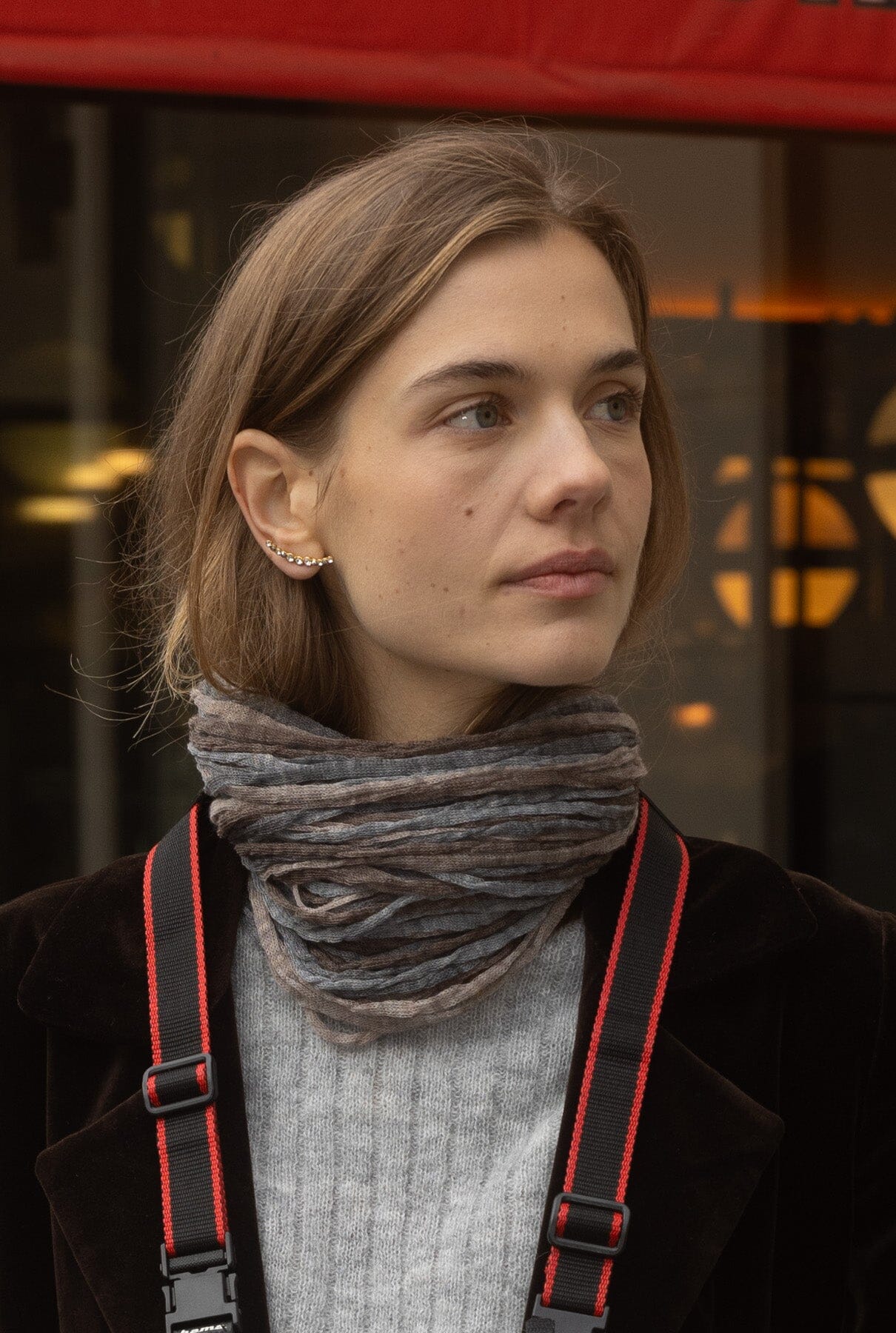 Collar Lana Multi topo marrón 2 grises Necklaces Victoria de Talhora