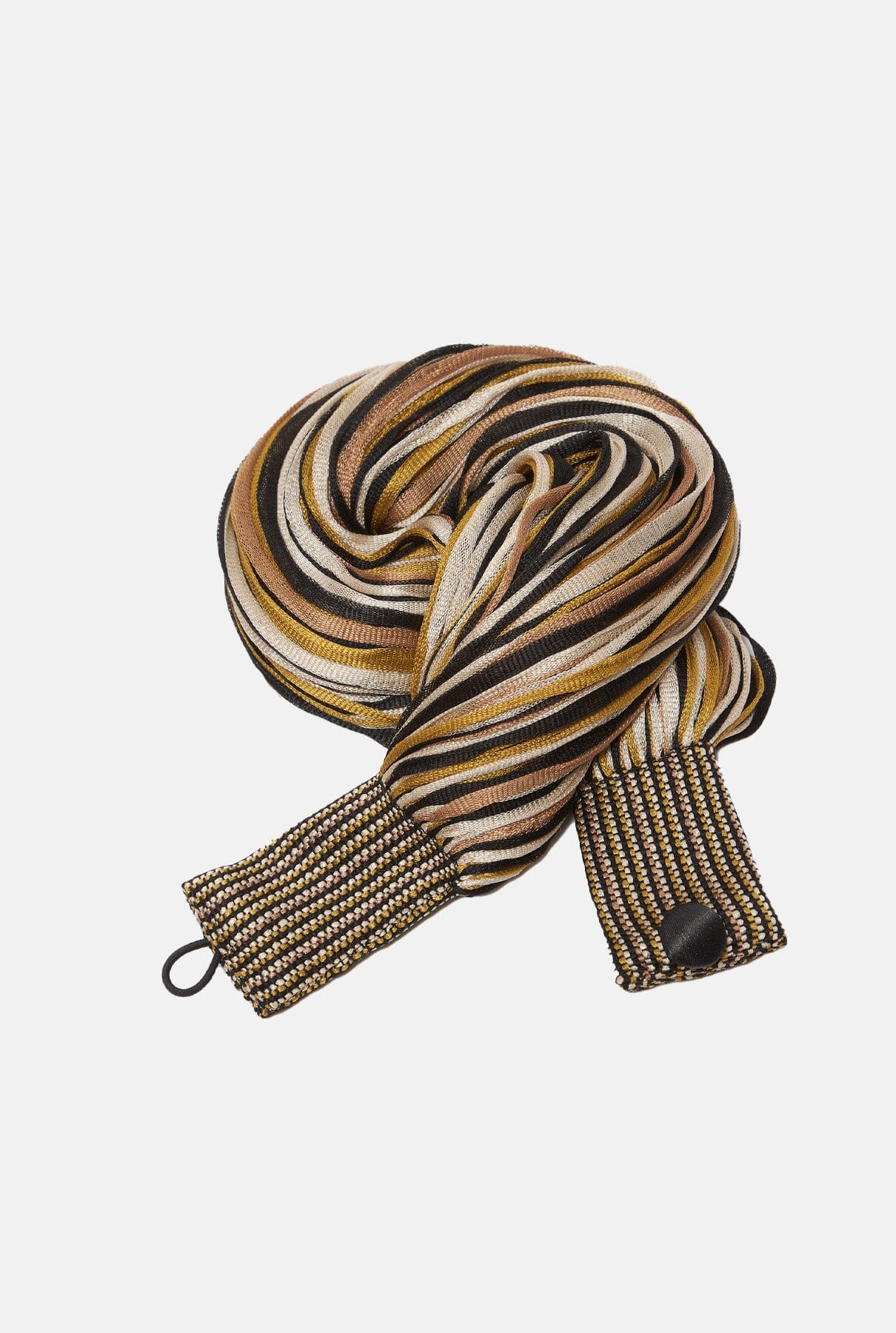 Collar Seda Jaspe Negro/ Camel/ oro Necklaces Victoria de Talhora